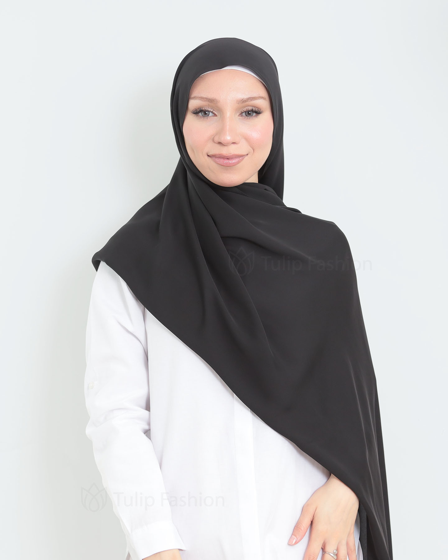 Hijab - Medina Luxury Chiffon - Black