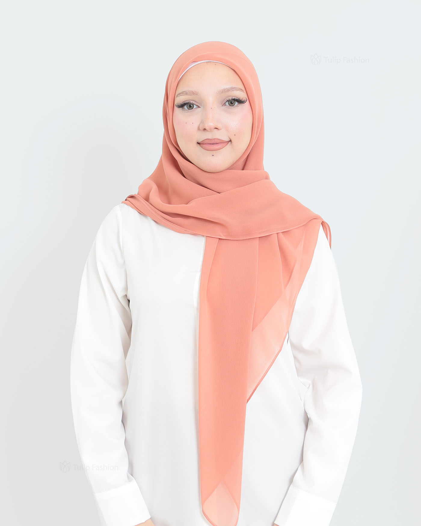 Hijab - Square Chiffon 120 cm - Rosa
