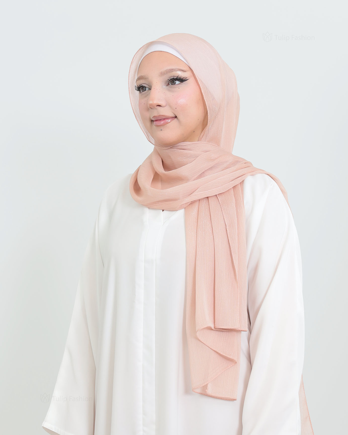 Hijab - Chiffon Shimmer - Puderrosa
