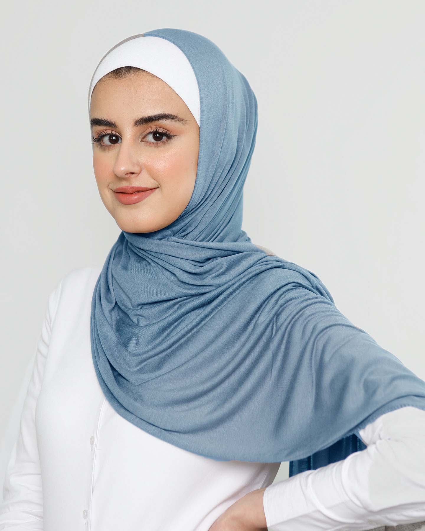 Hijab - Stretch Jersey - Royal Blå