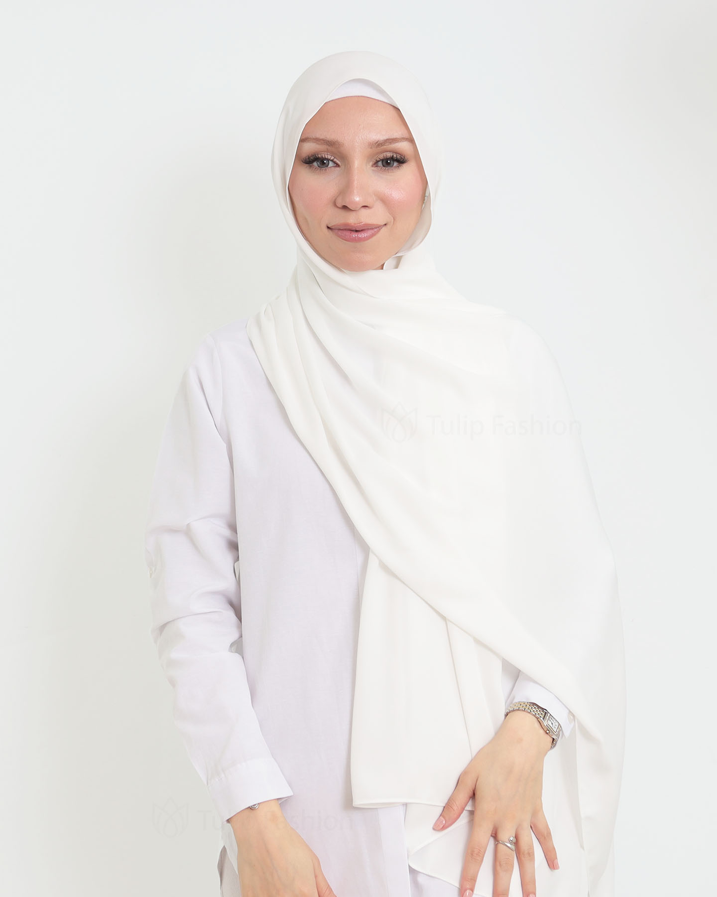 Hijab - Medina Lyx Chiffon - Vit