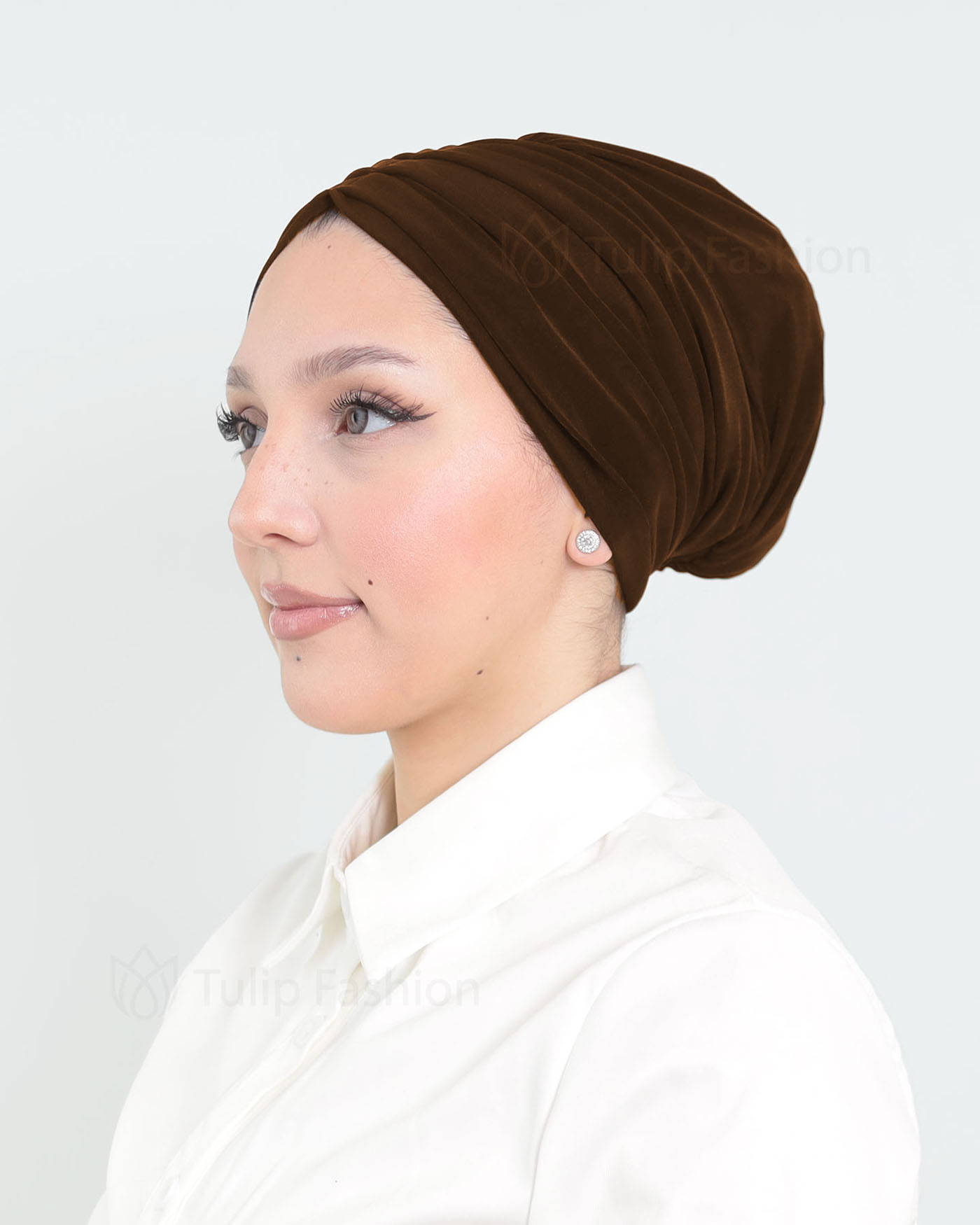 Turban - Lotus - Mörkbrun