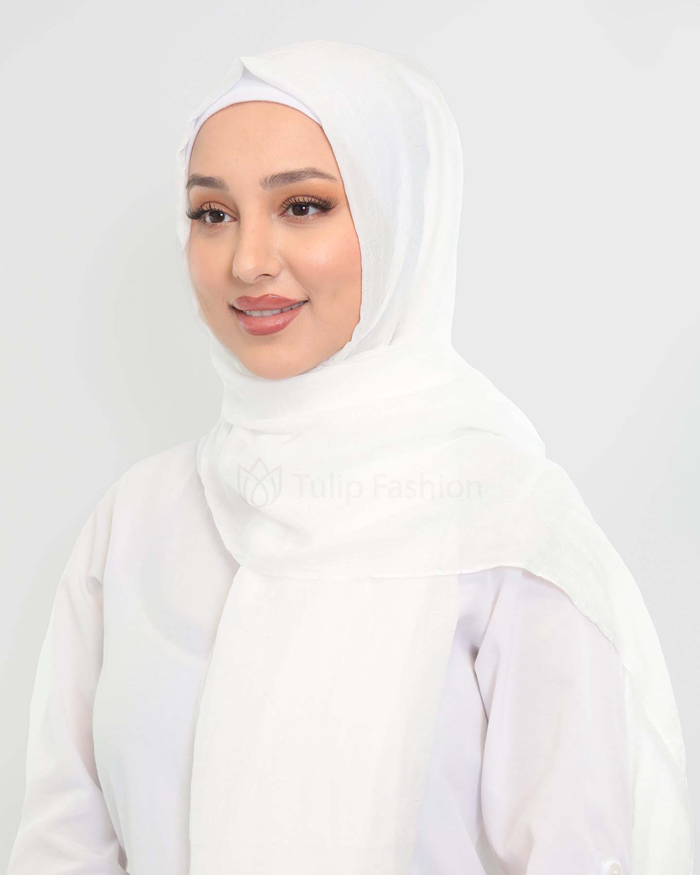 Hijab - Crinkle Woven - Off-White