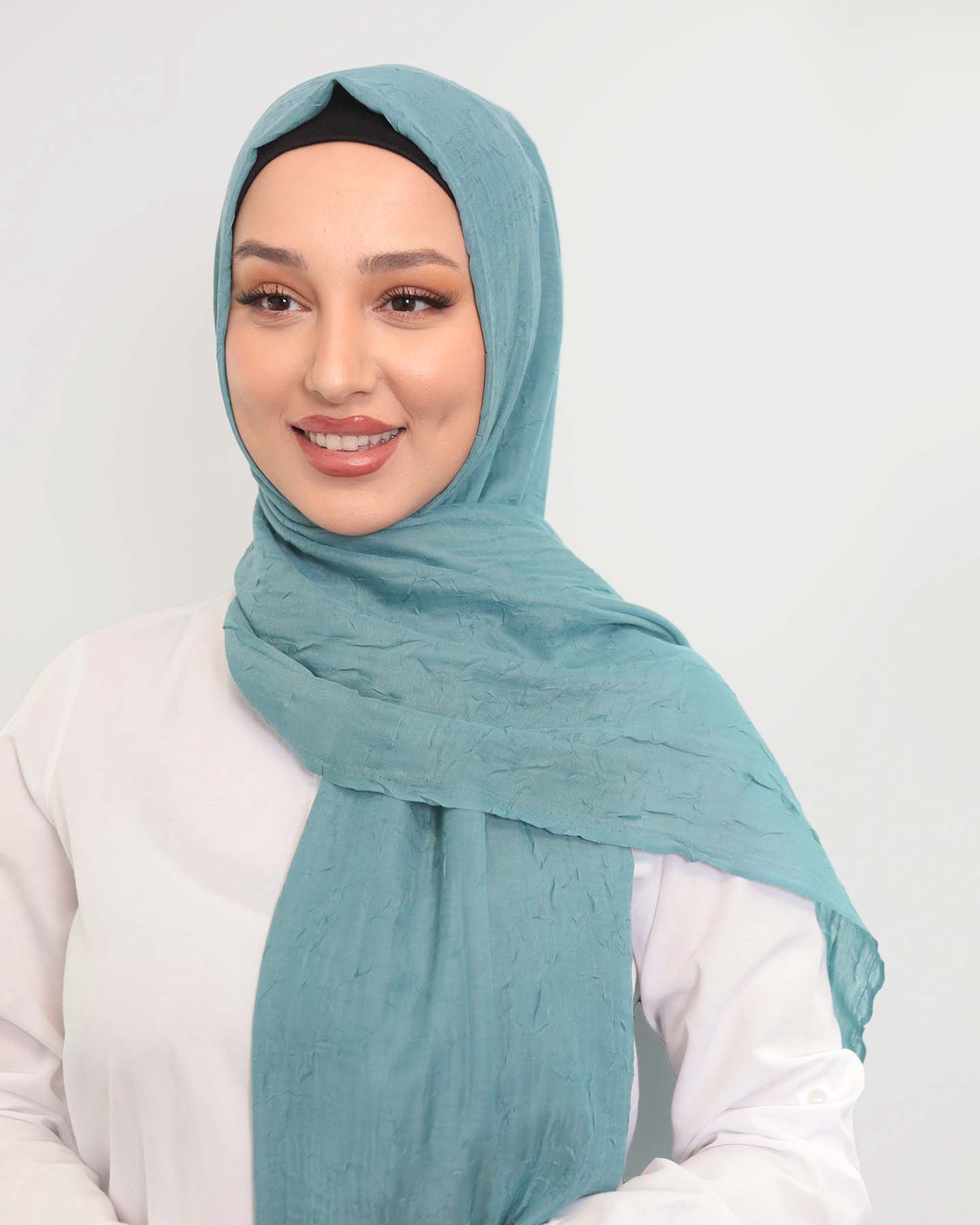 Hijab - Crinkle Woven - Turquoise