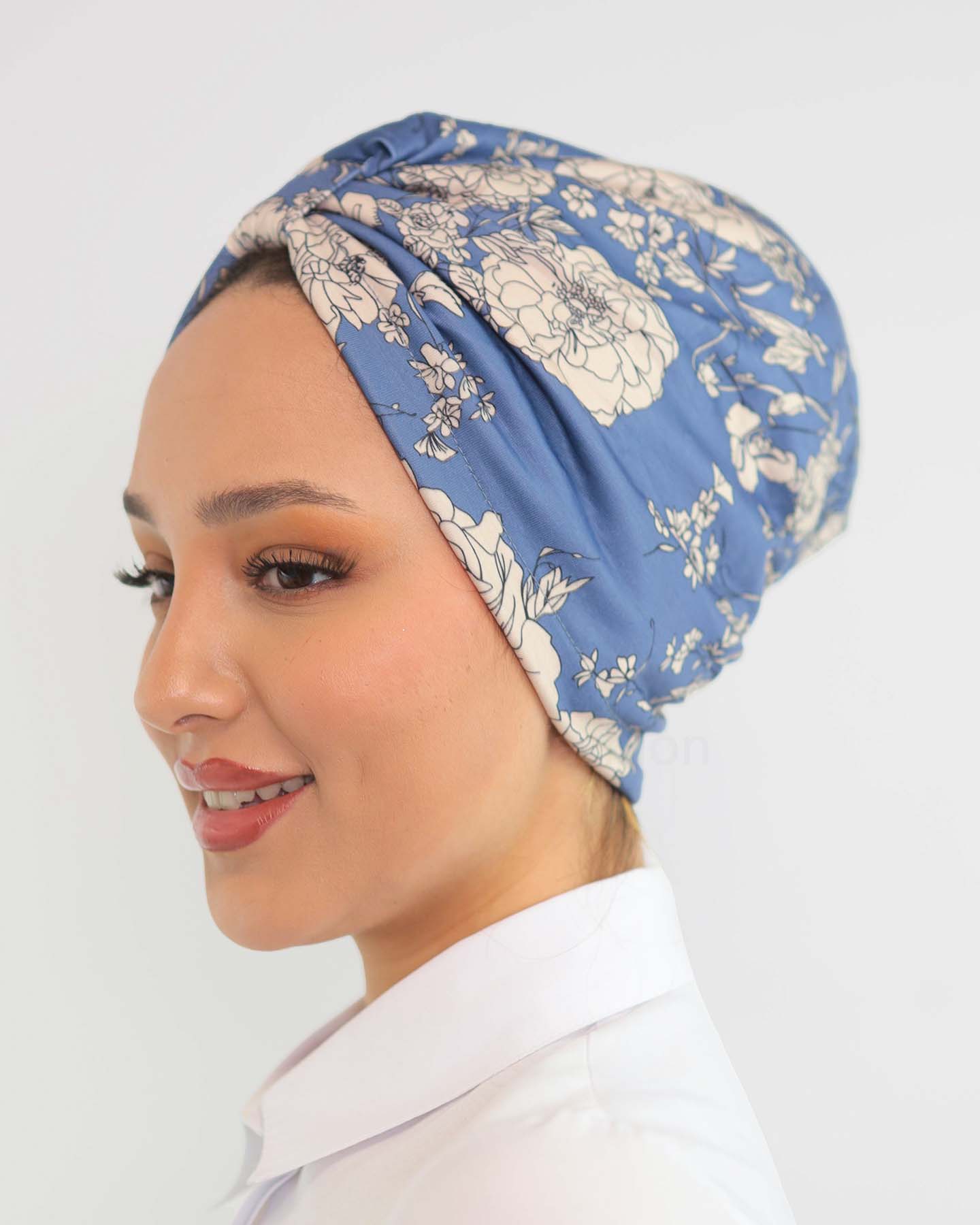 Turban - Anne - Blå