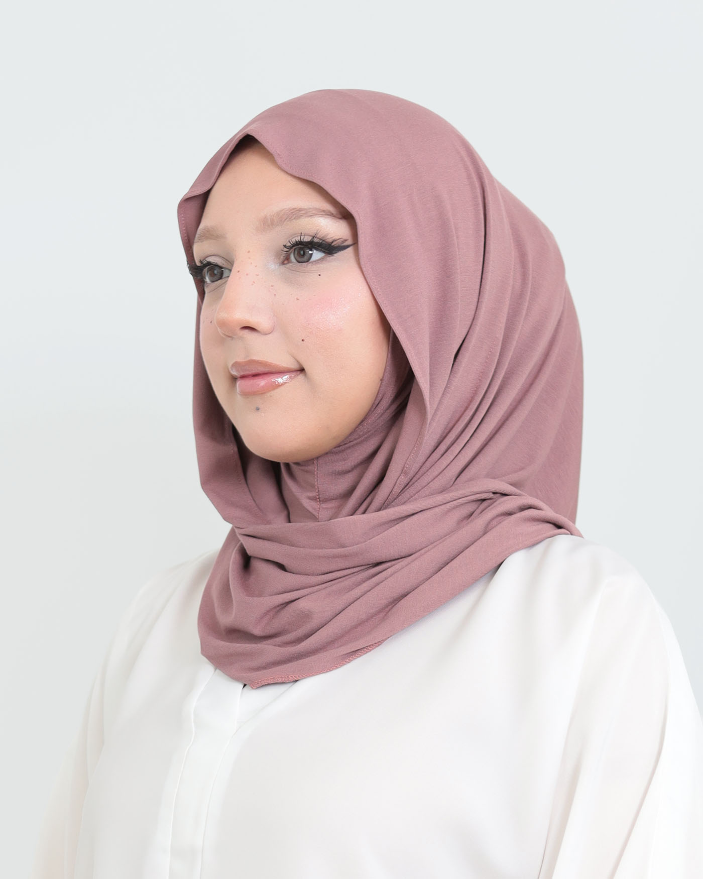Hijab - Instant Jersey med Ninja Undersjal - Mauve