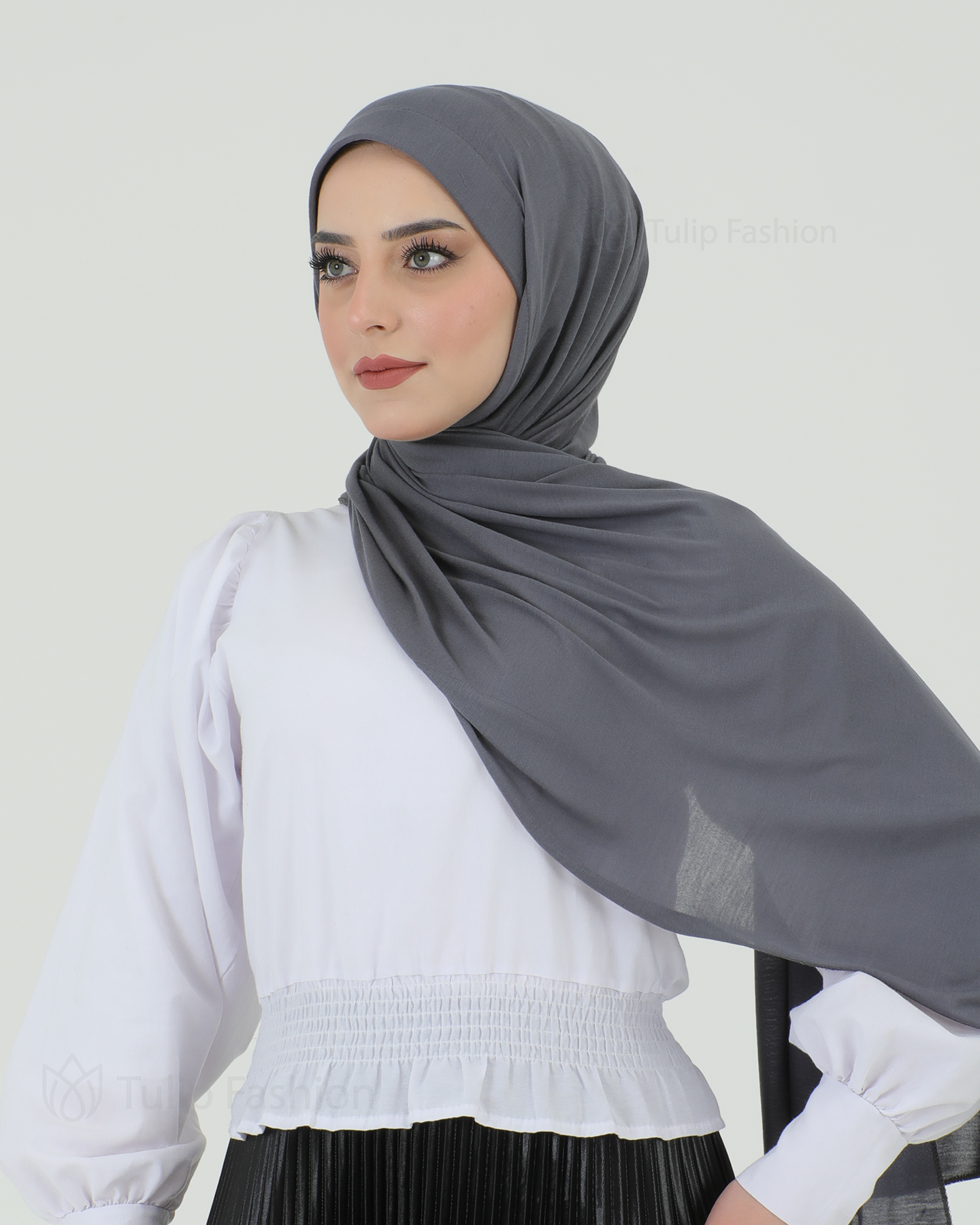 Hijab - Instant Jersey - Mörkgrå
