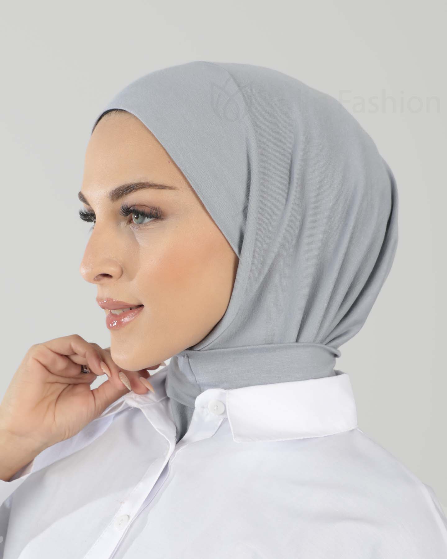 Hijab - Al Amira Instant Jersey - Ljusgrå