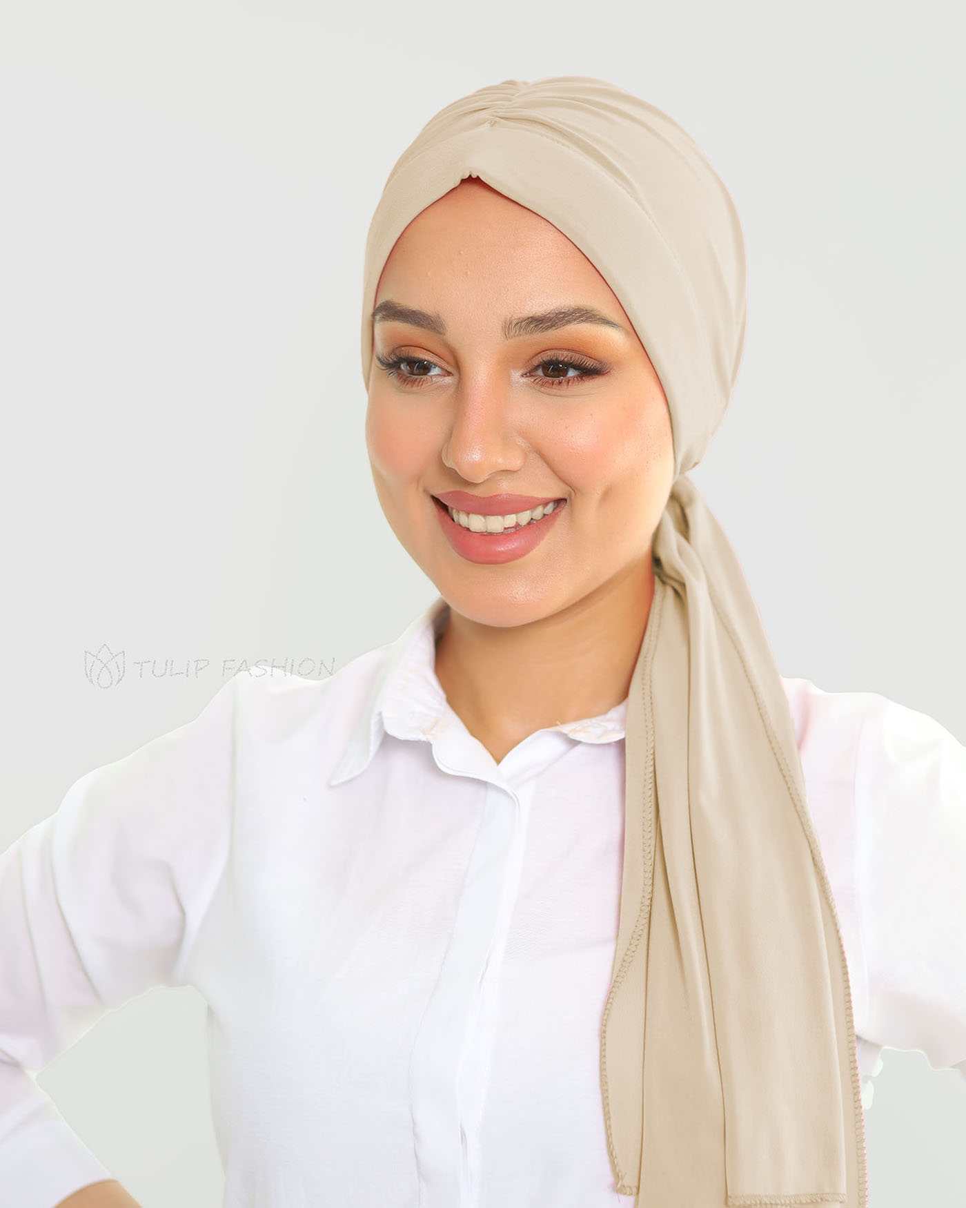 Turban - Fay - Pärlvit