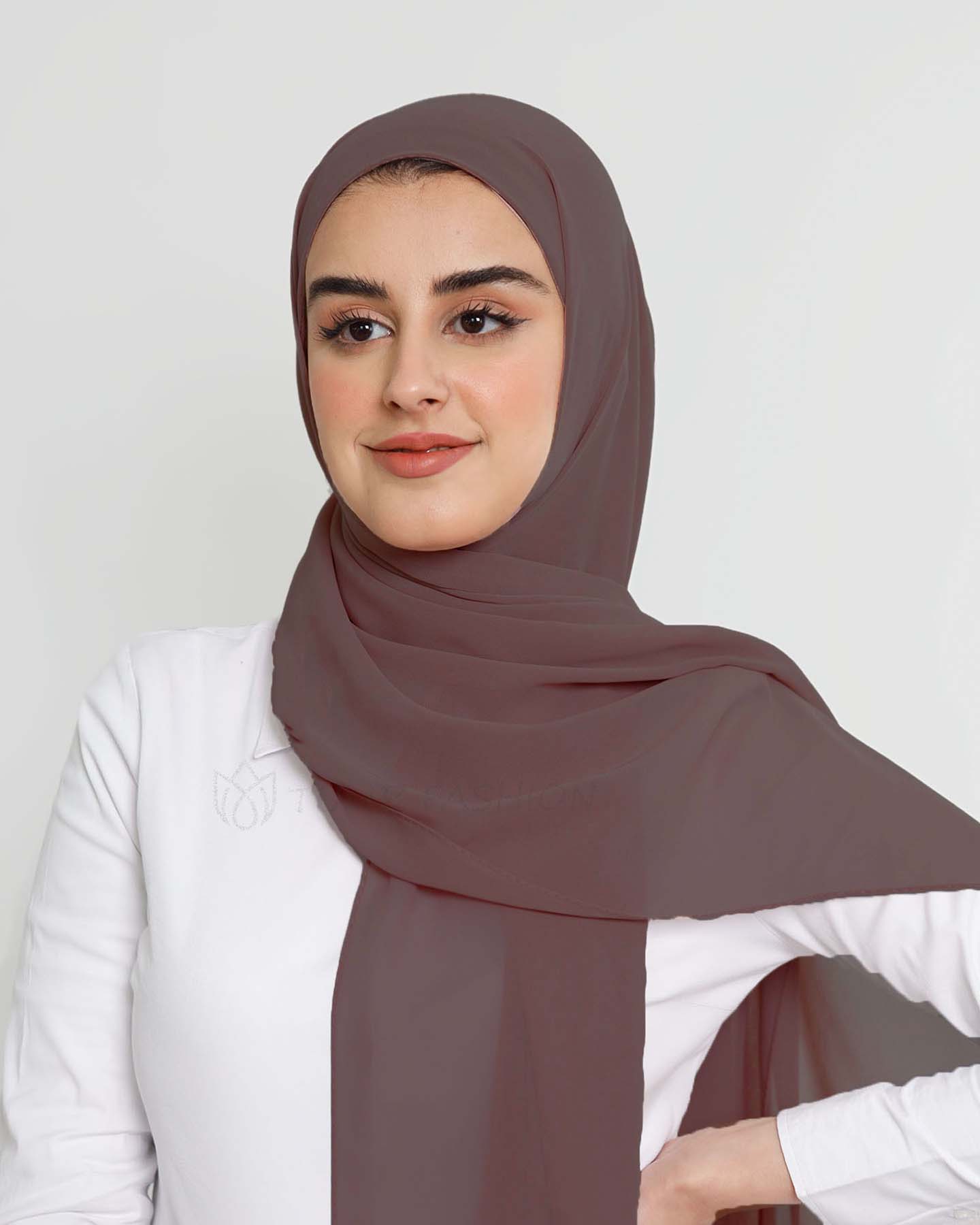Hijab - Instant Chiffon Med Cap - Violet