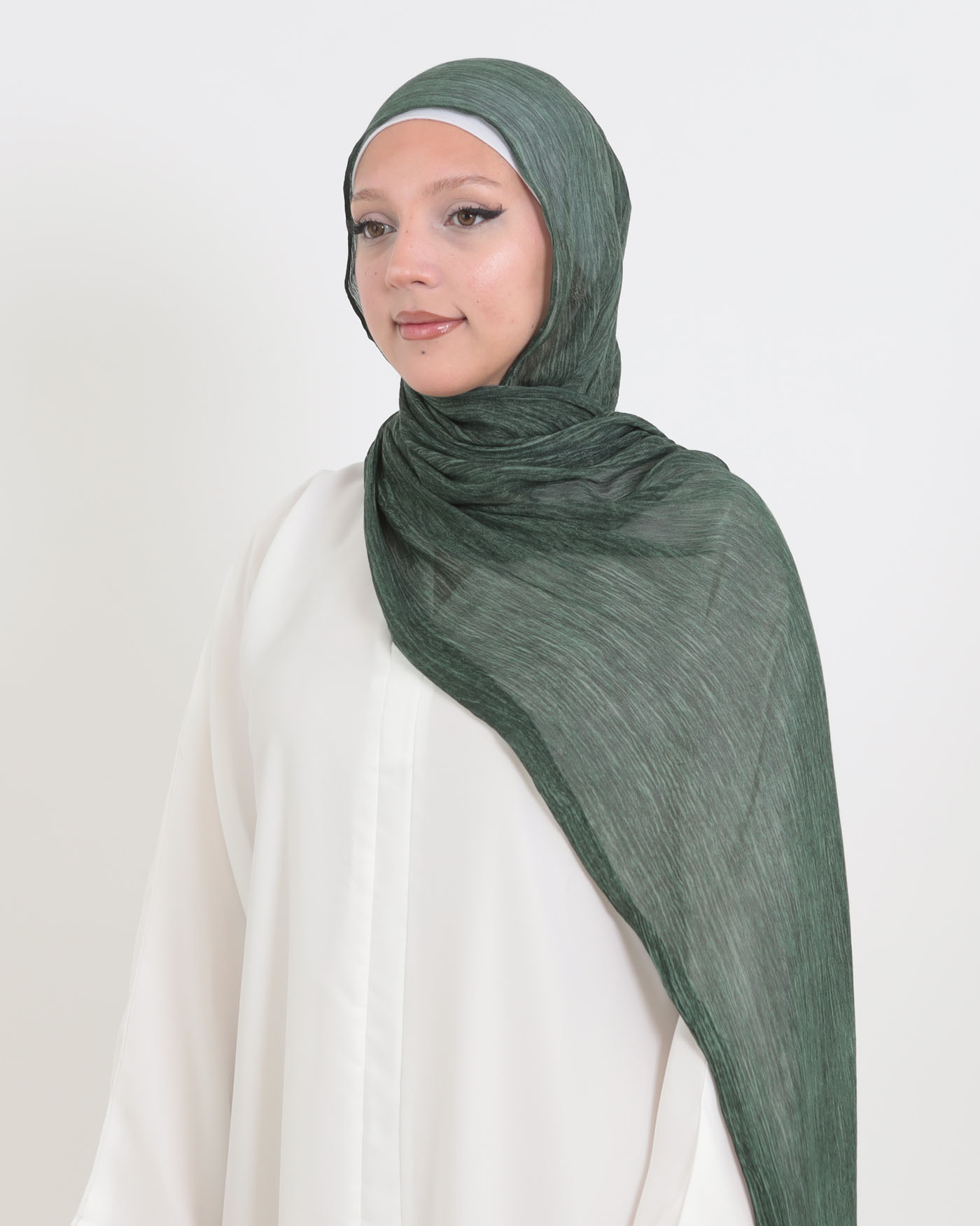 Hijab - Rayon Viskos - Grön