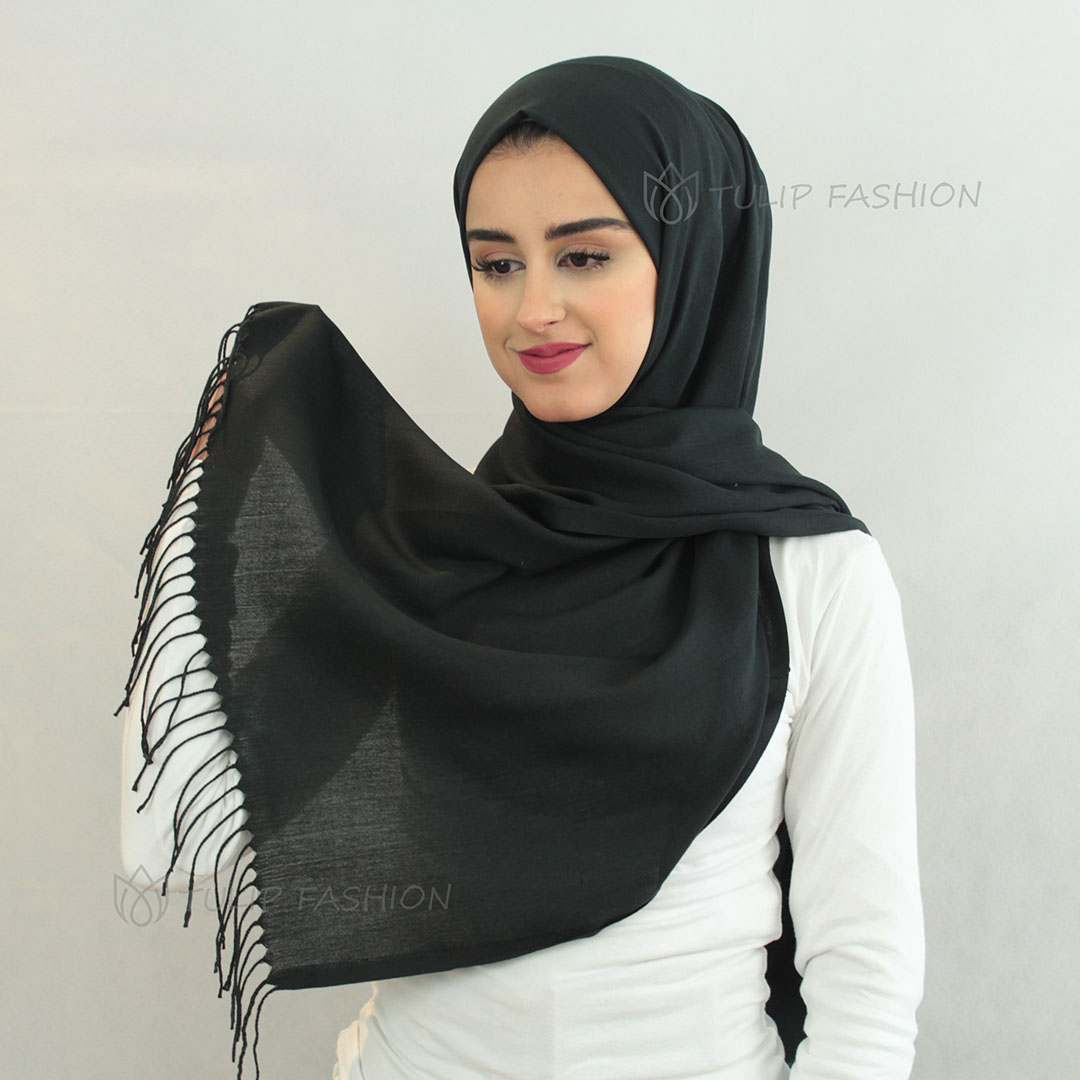 Hijab - Pashmina - Svart