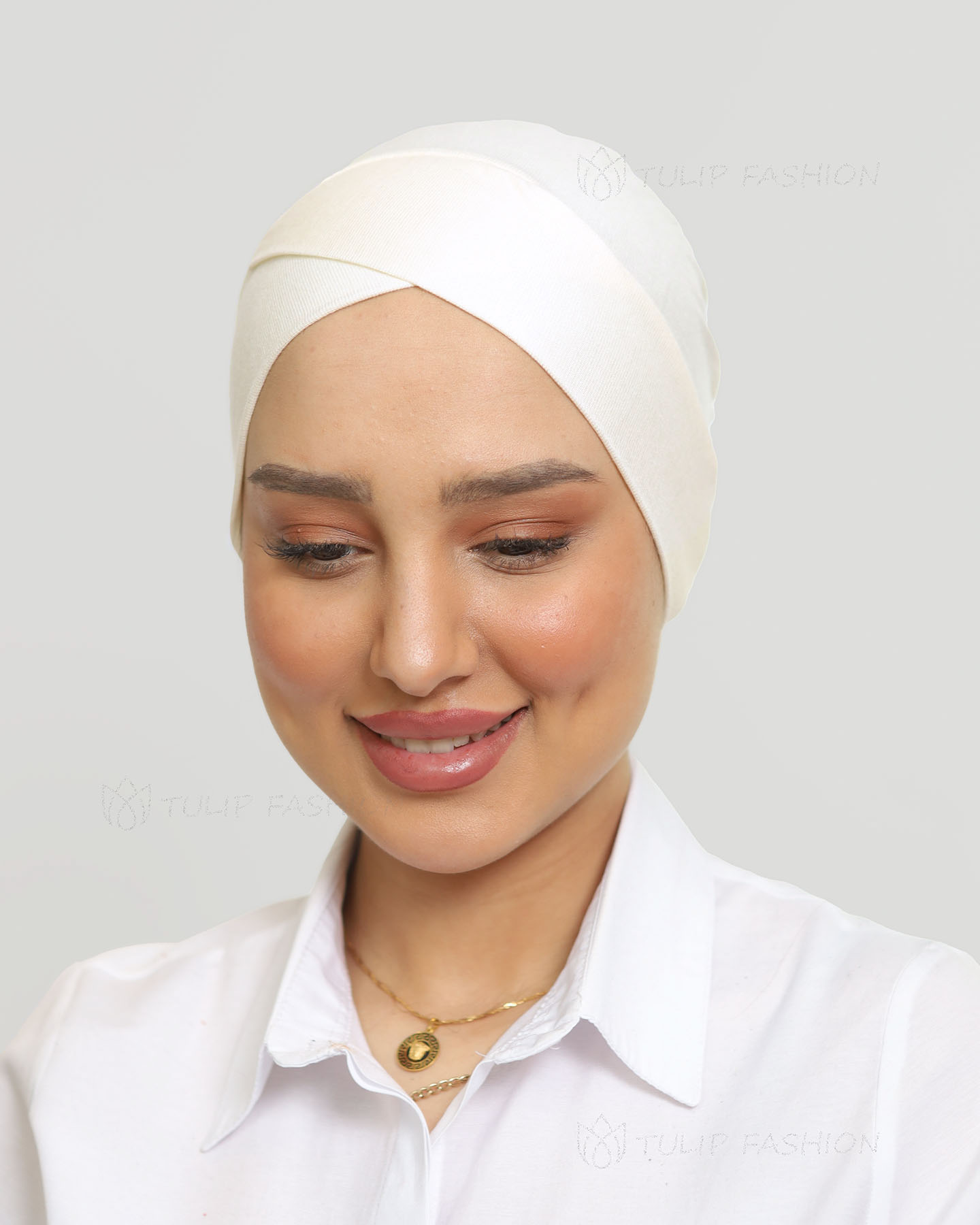 Cap - Cross Whole-coverage - Off-White