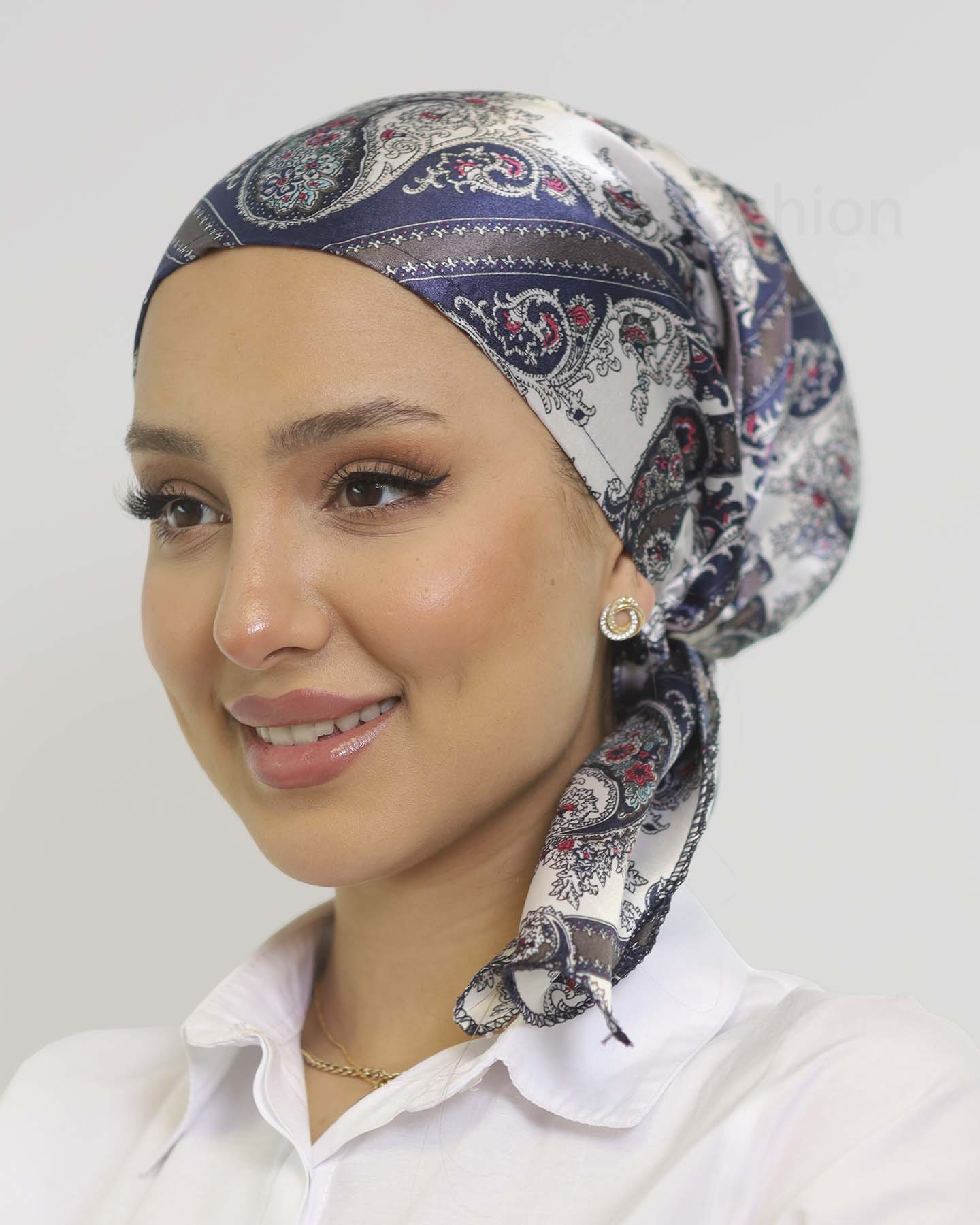 Turban - Gestina - Marinblå