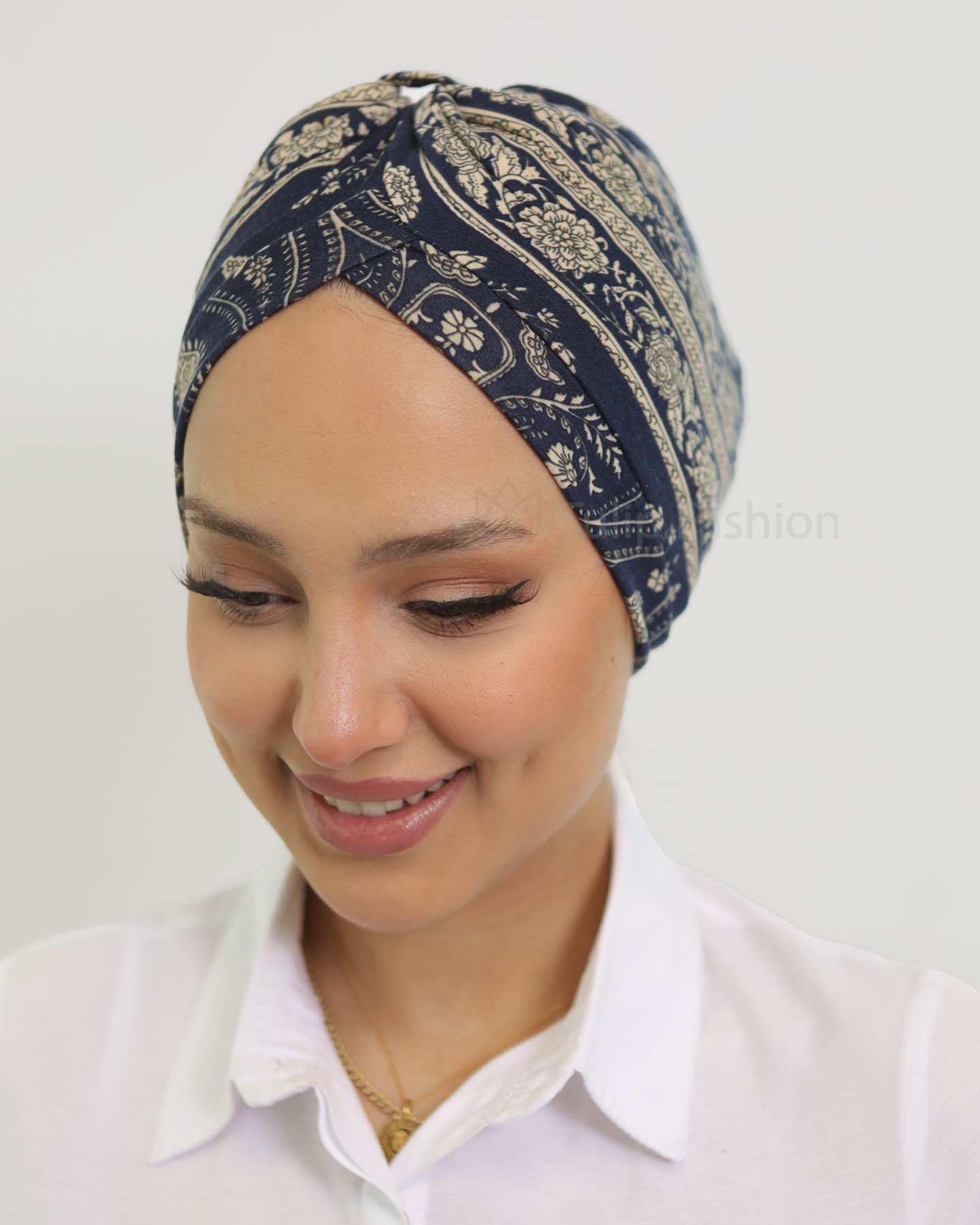 Turban - Casia - Midnattsblå