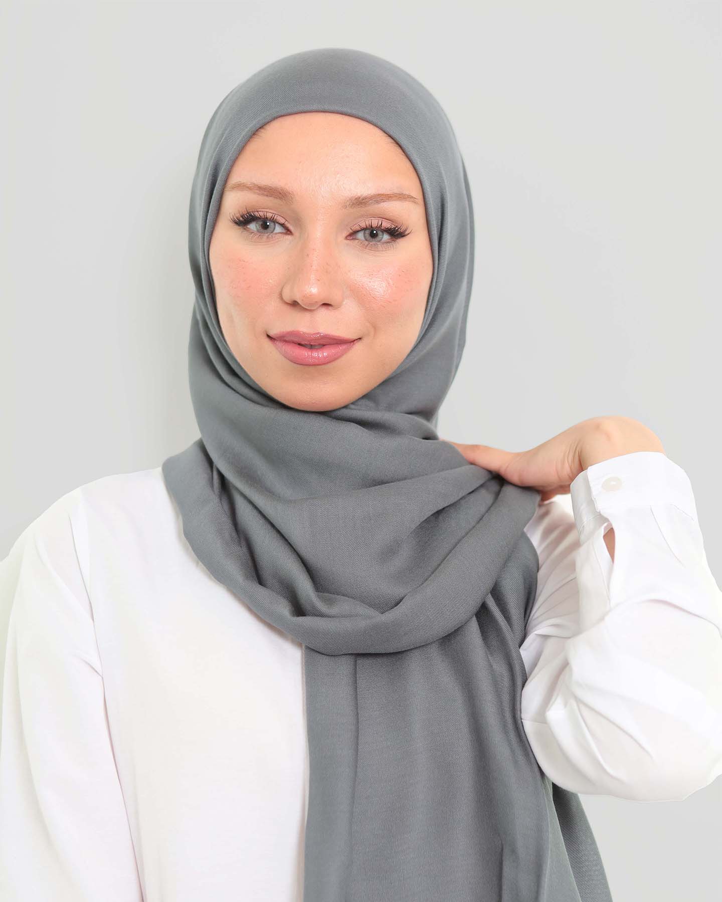 Hijab - Modal - Grå