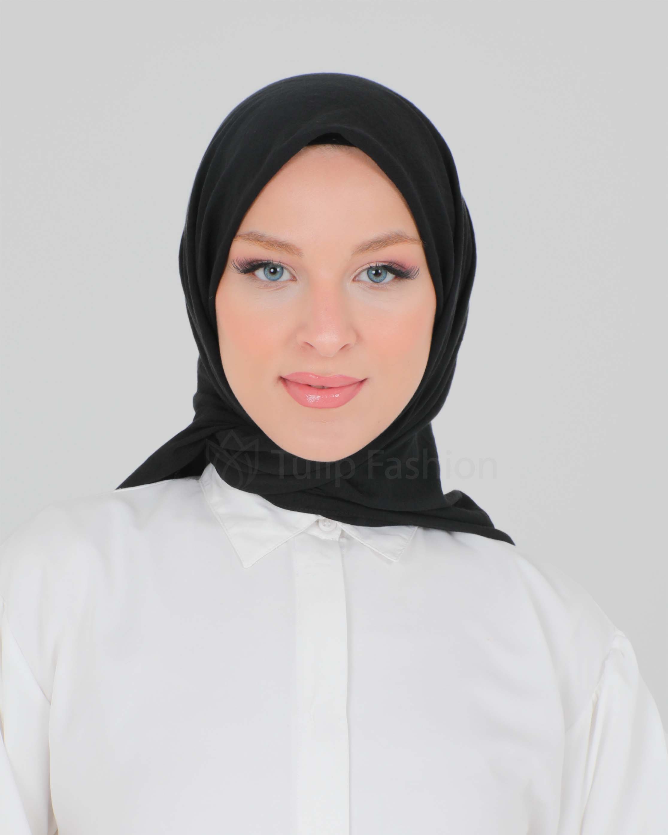 Hijab - Square cotton roma - Svart