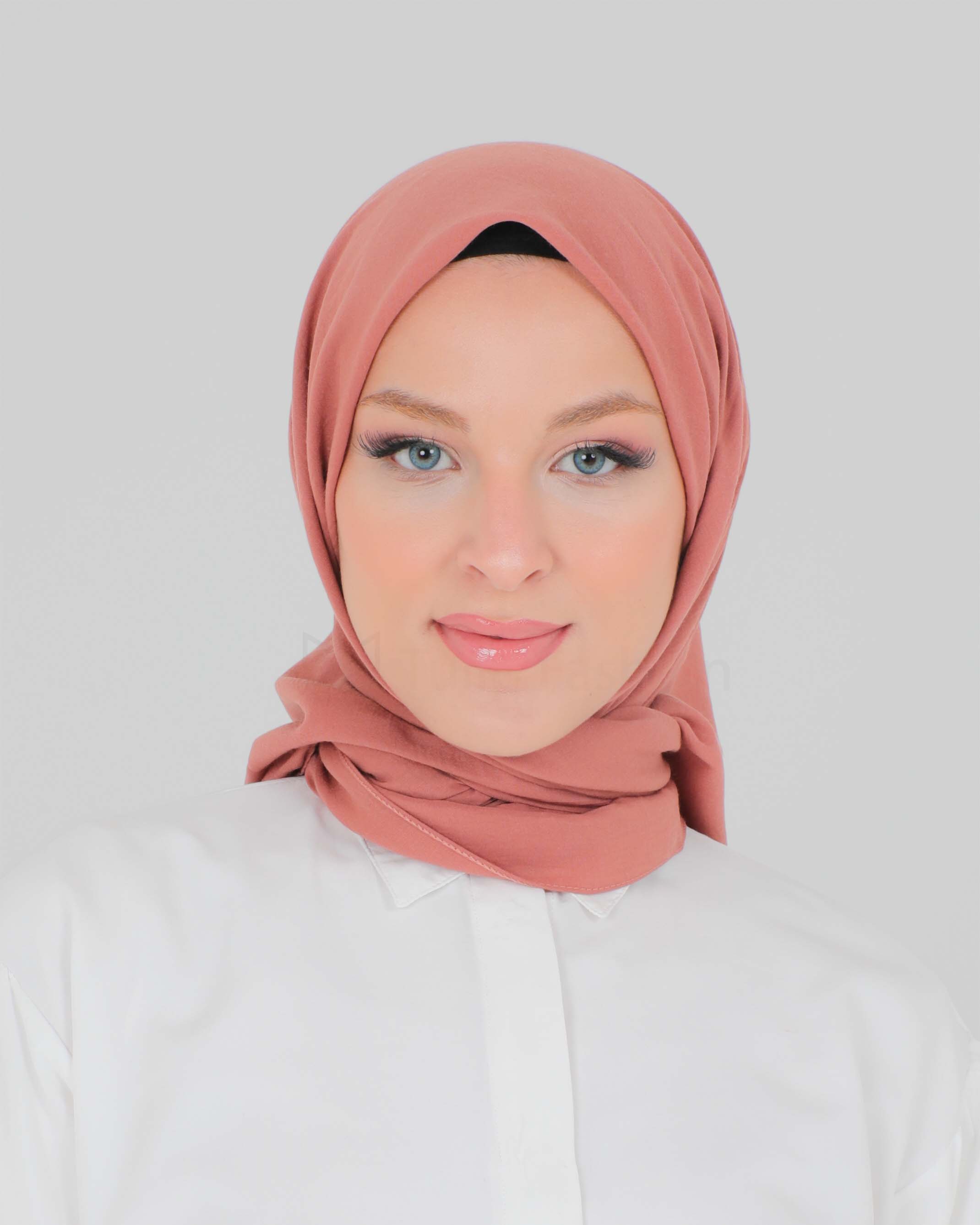 Hijab - Square cotton roma - Persika
