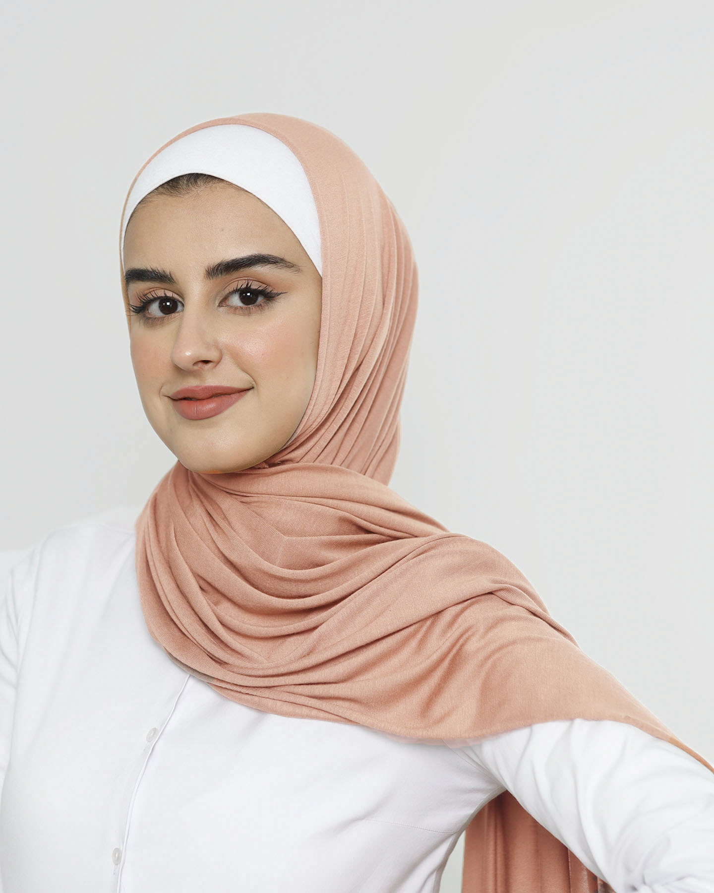 Hijab - Stretch Jersey - Persika