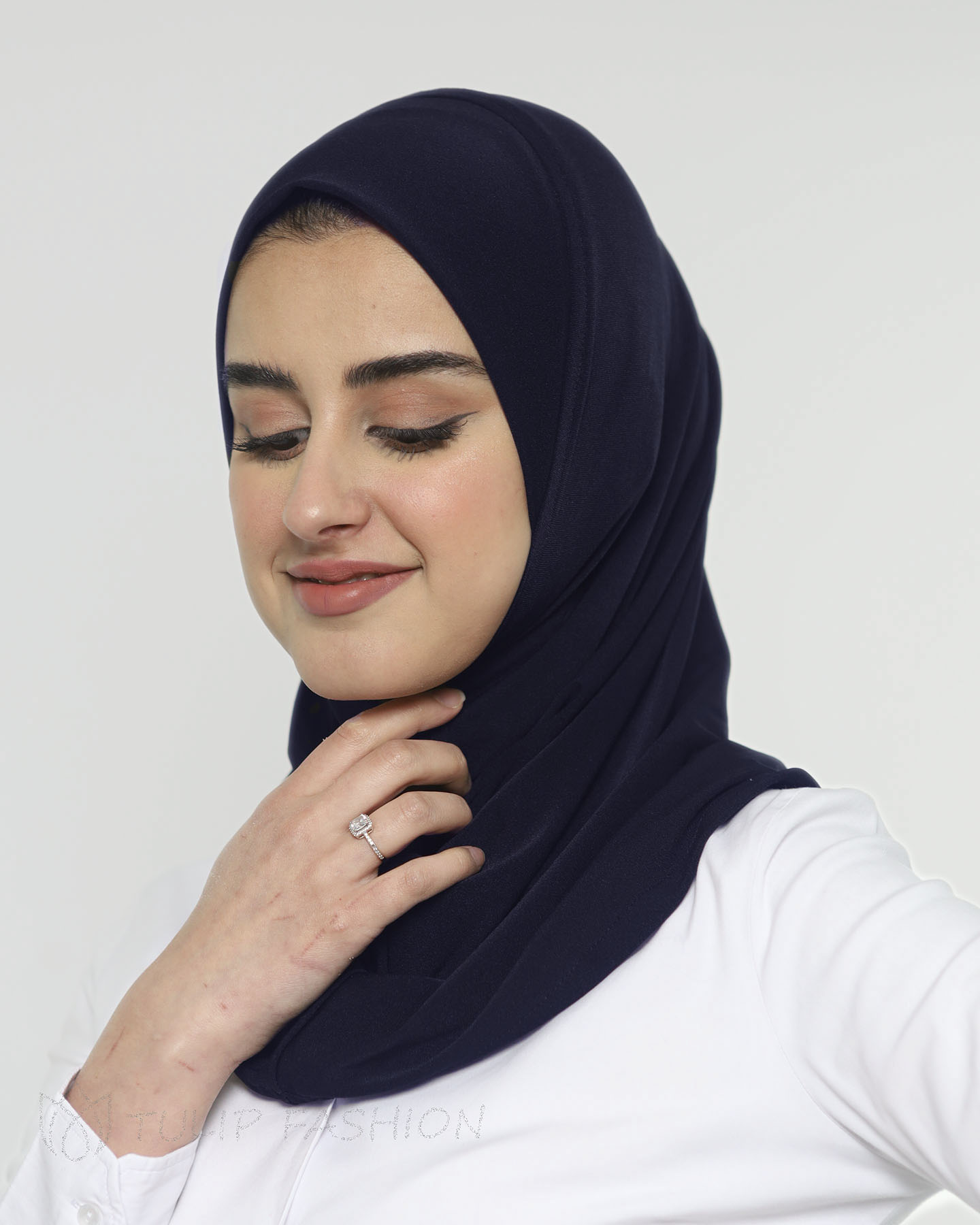 Hijab - Al Amira Lycra - En del - Midnattsblå