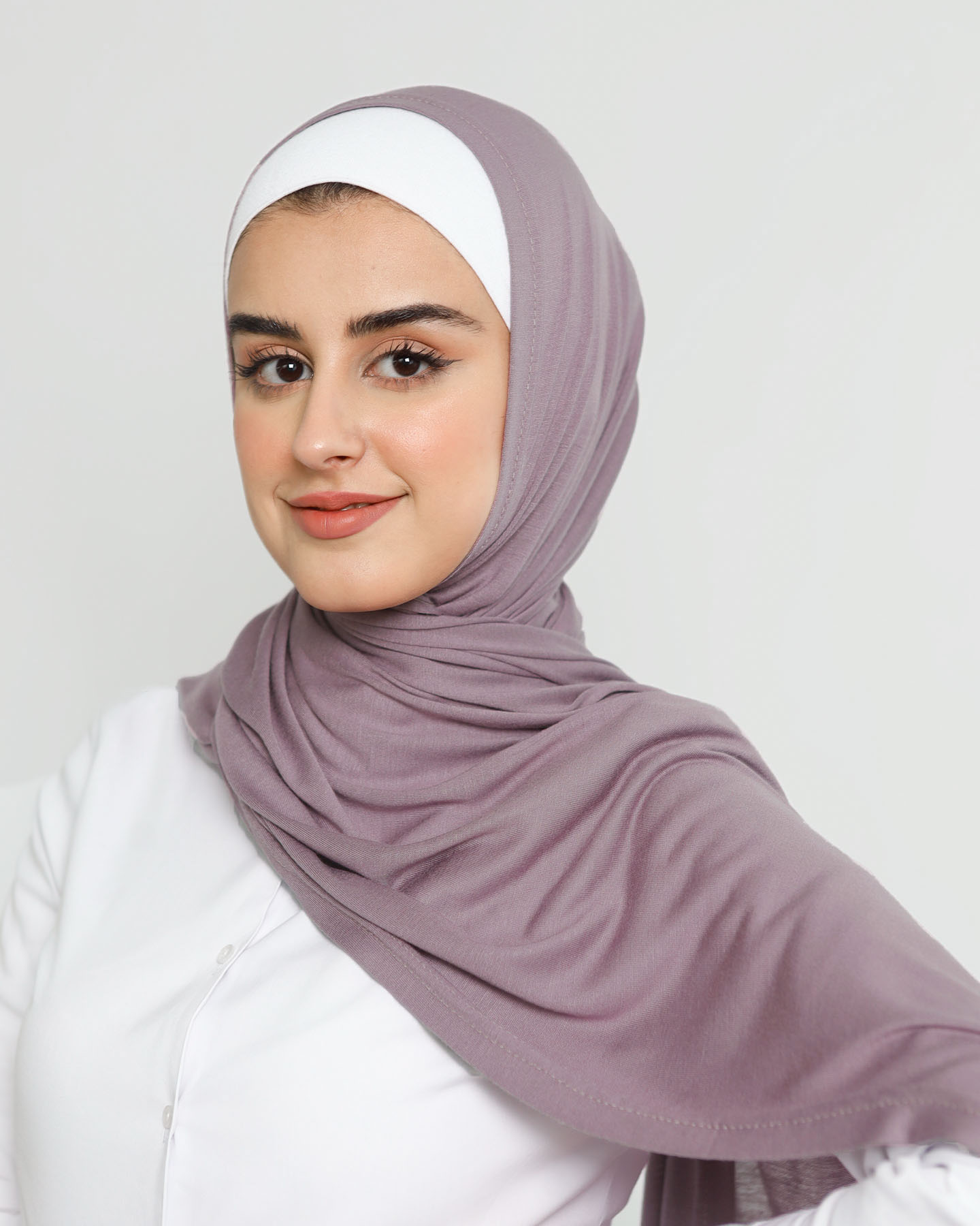 Hijab - Stretch Jersey - Gammal Mauve