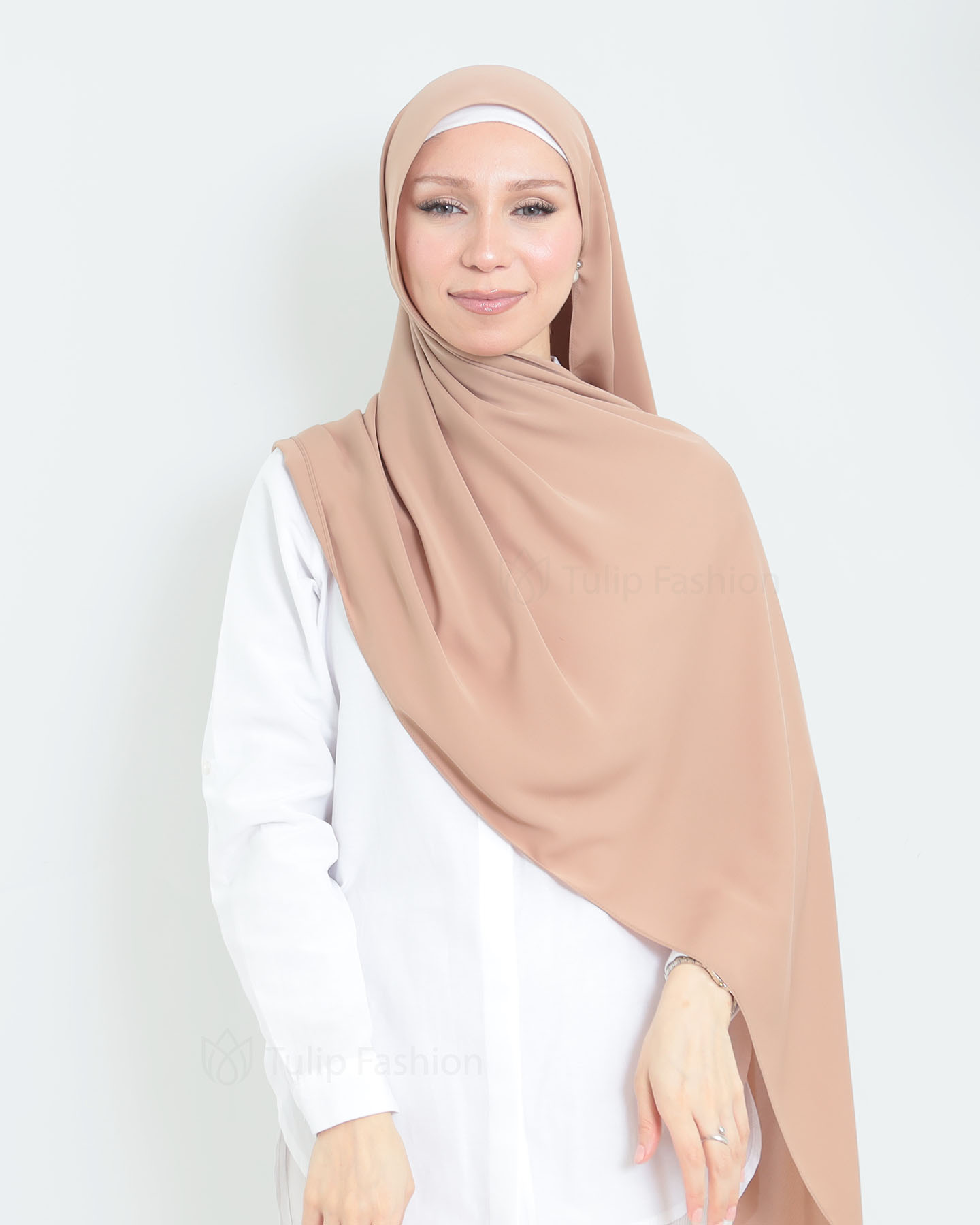 Hijab - Medina Lyx Chiffon - Hassel Brun