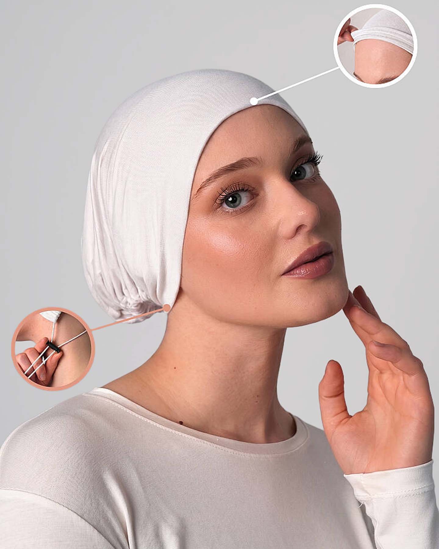 Cap - Adjustable with Anti-Slip Grip - White