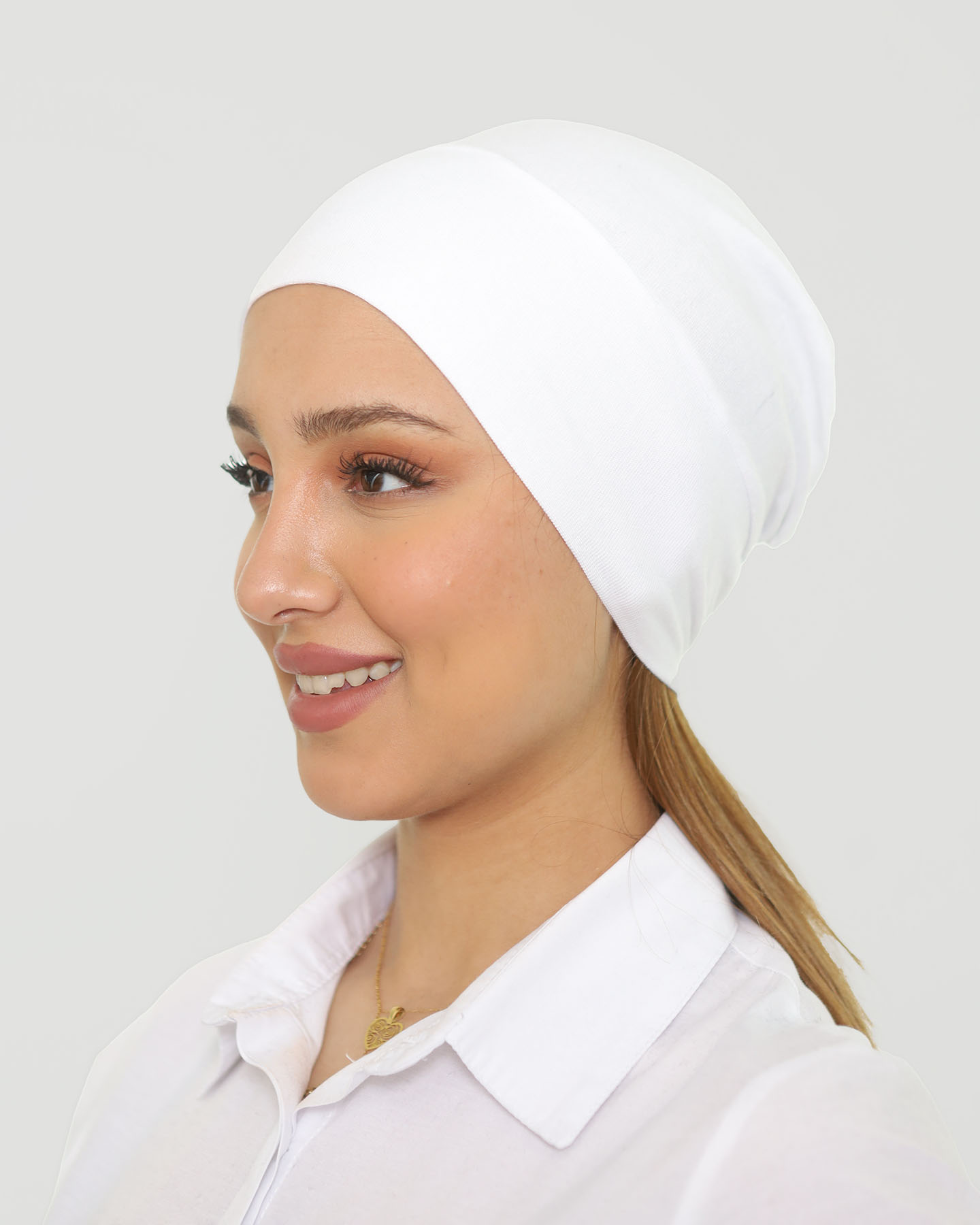 Cap - Whole-coverage - White
