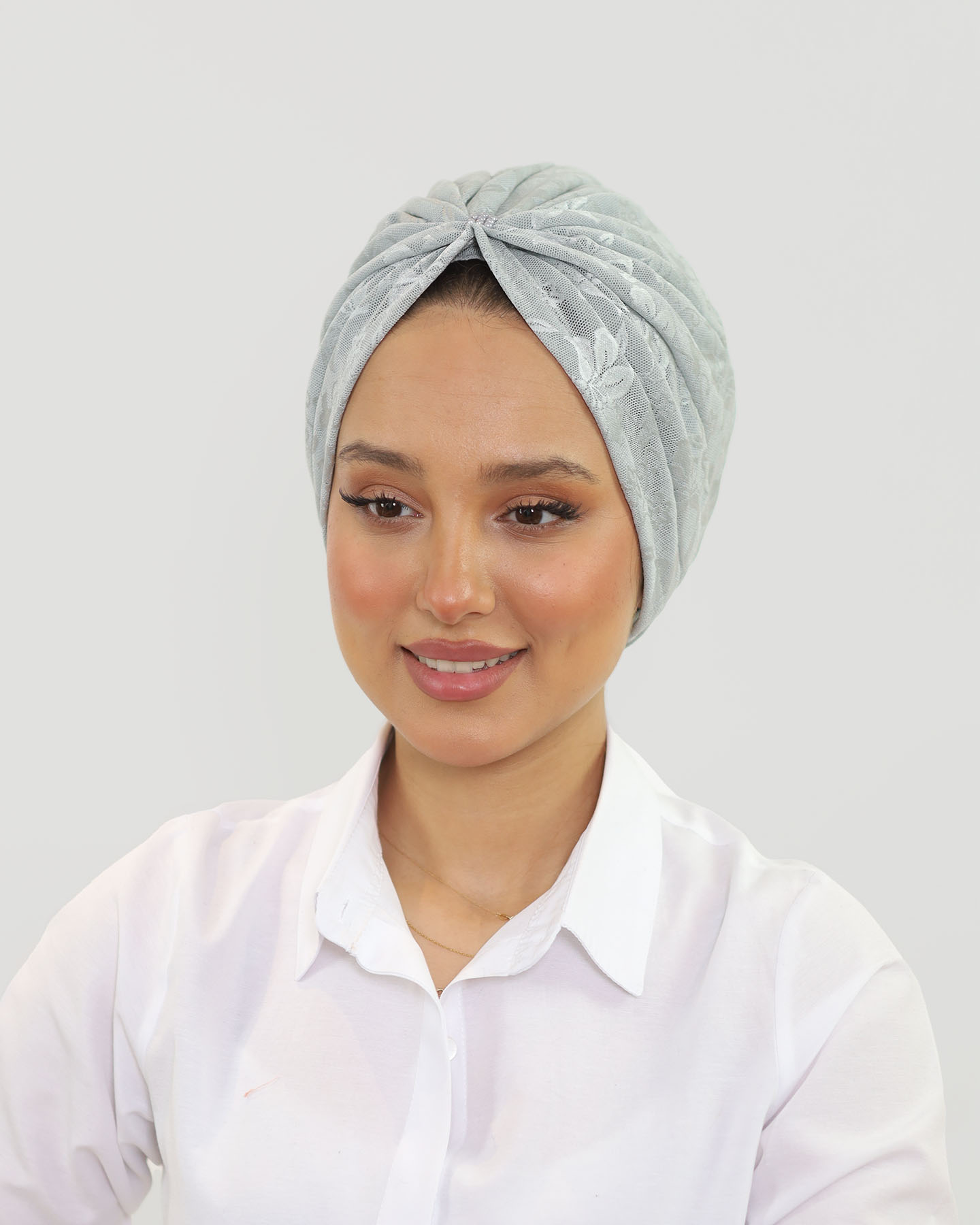 Turban - Lusia - Ljusgrå