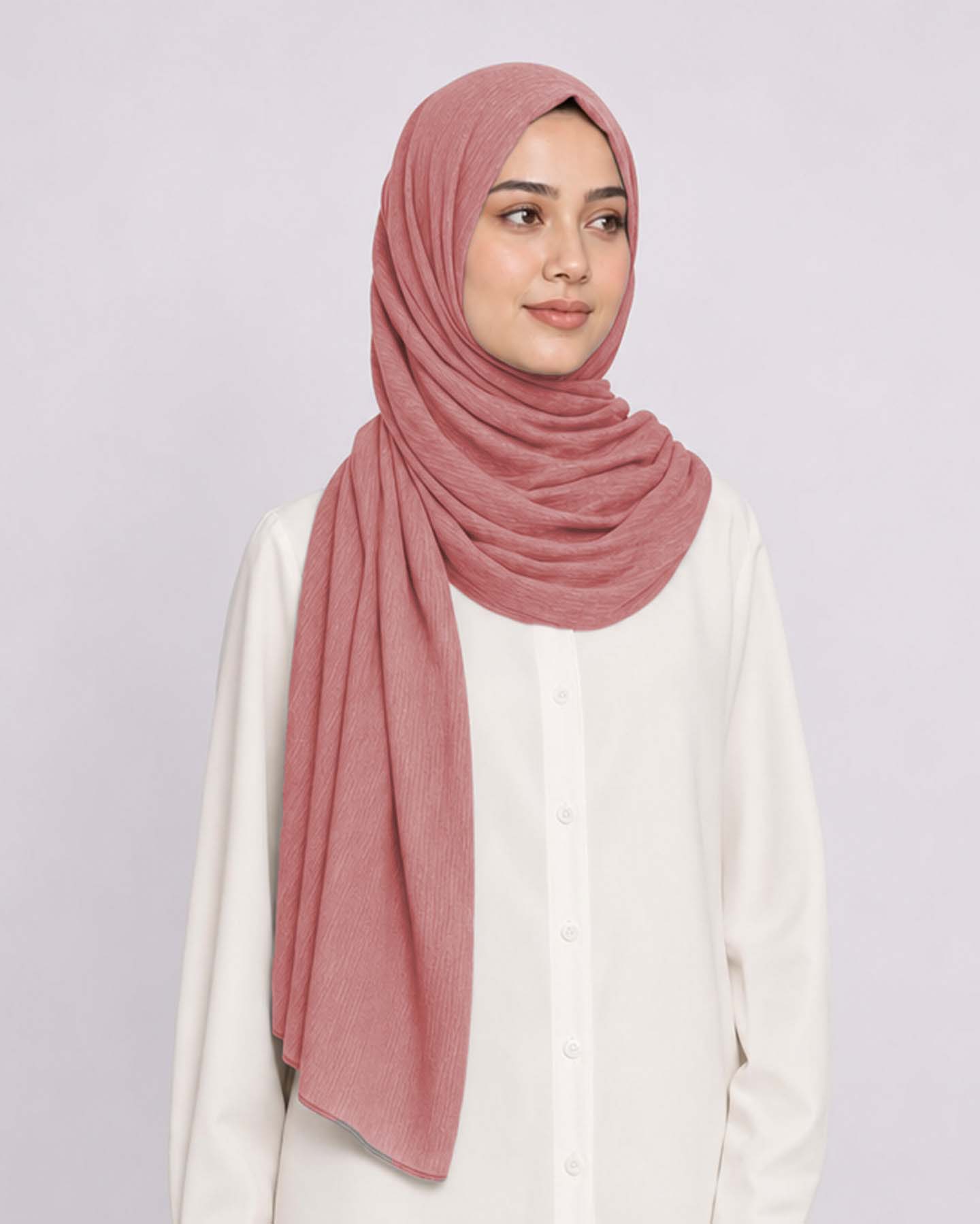 Hijab - instant lycra mottled - Pink