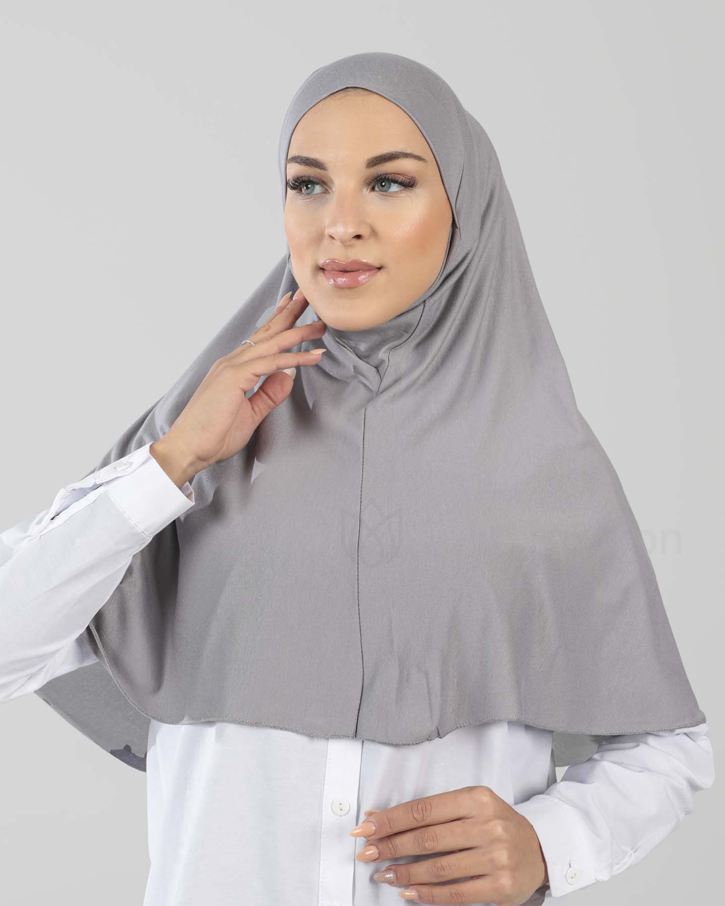Hijab - Al Amira X-Large - En del - Grå