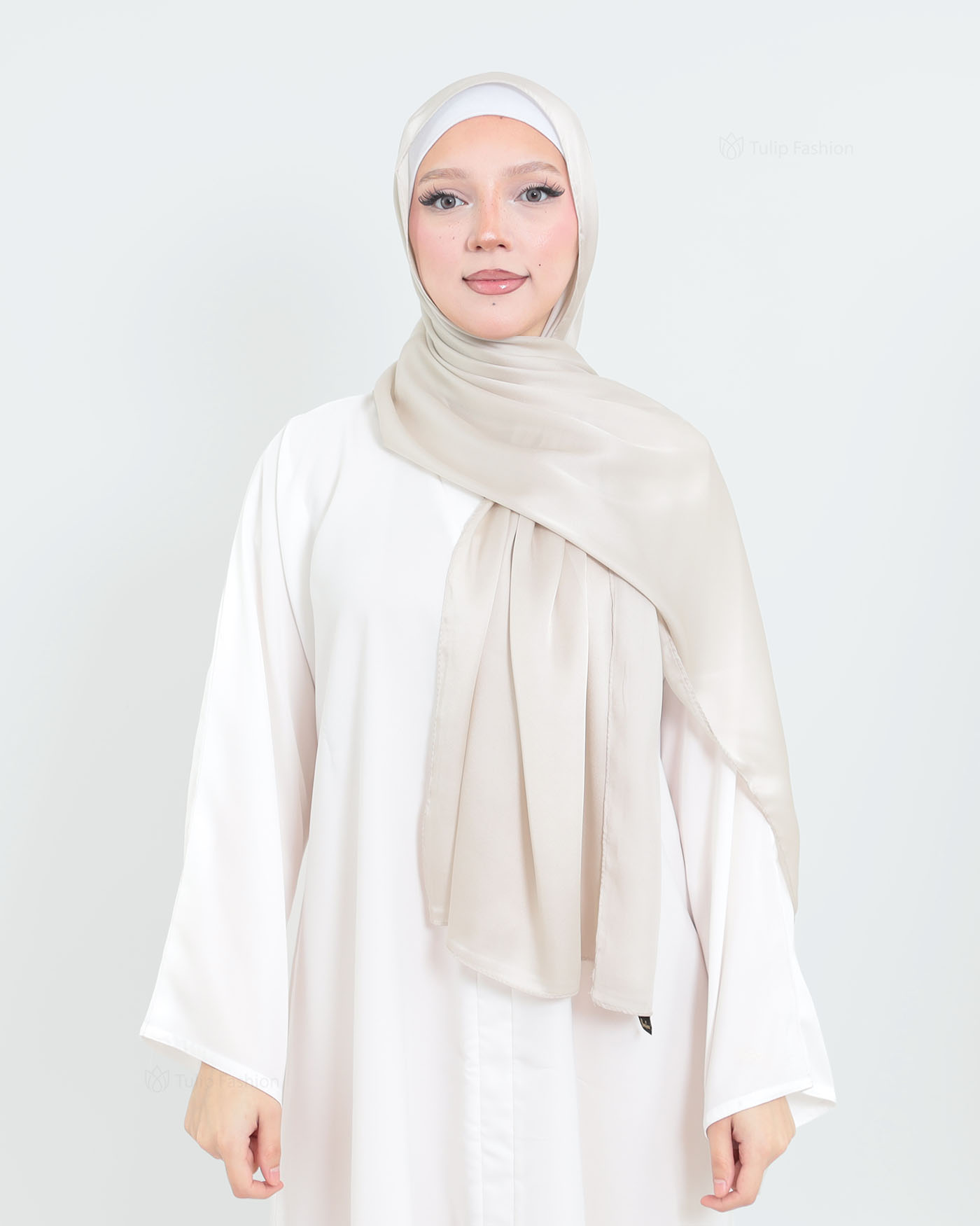 Hijab - Sonia - Pärlvit