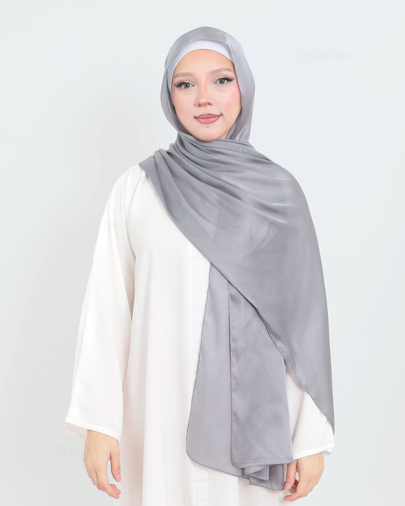Hijab - Sonia - Grå