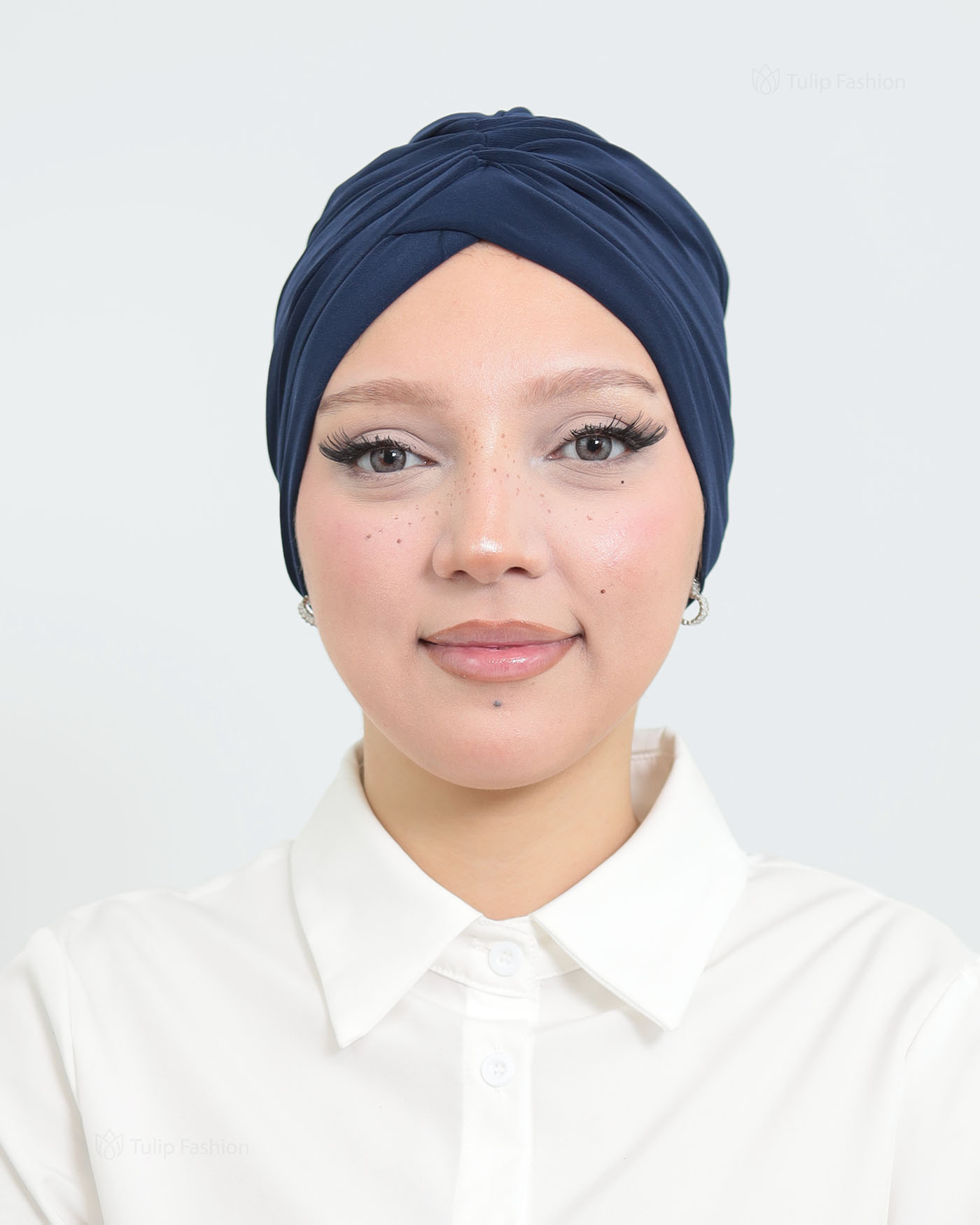 Turban - Stefana - Midnattsblå
