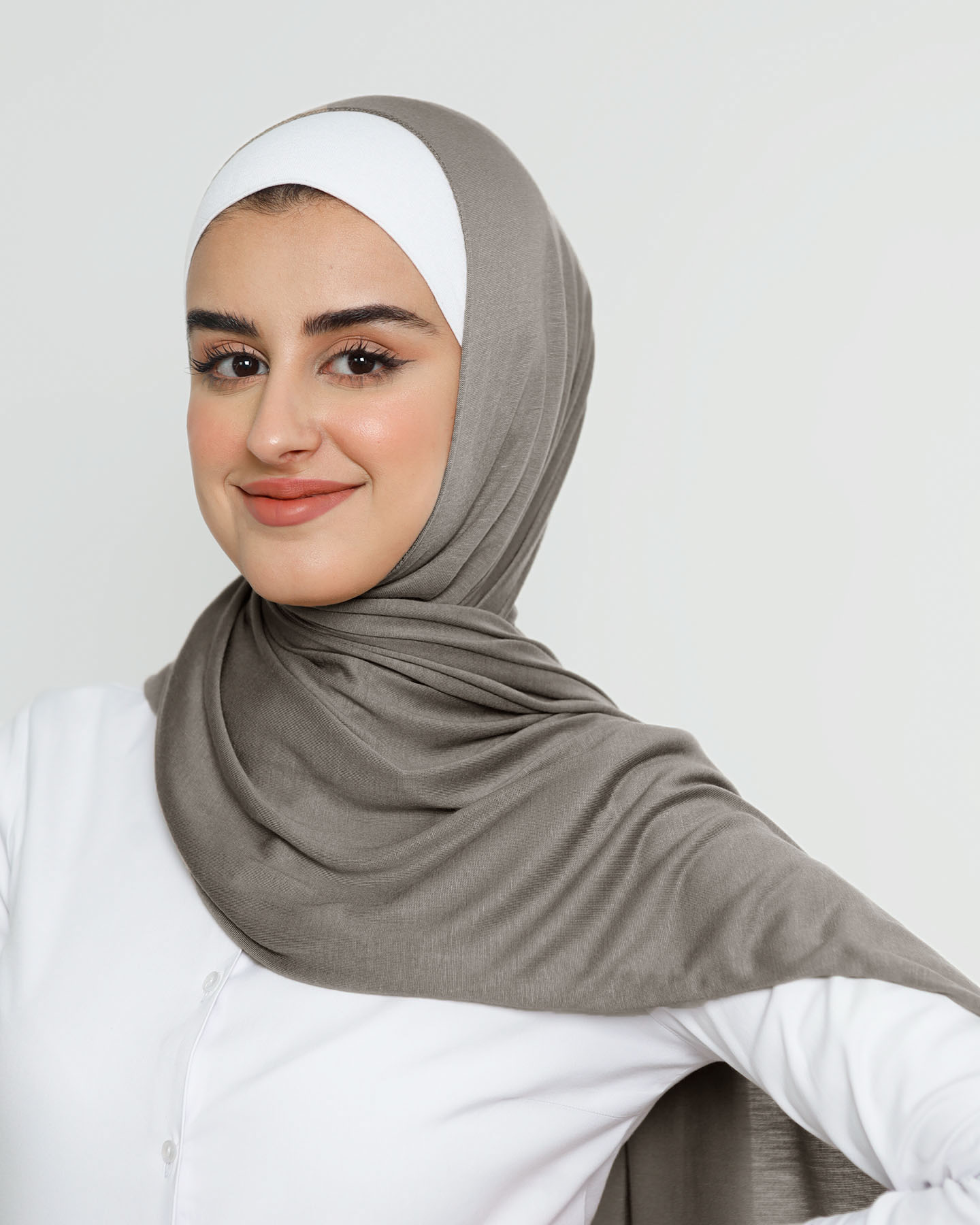 Hijab - Stretch Jersey - Grå