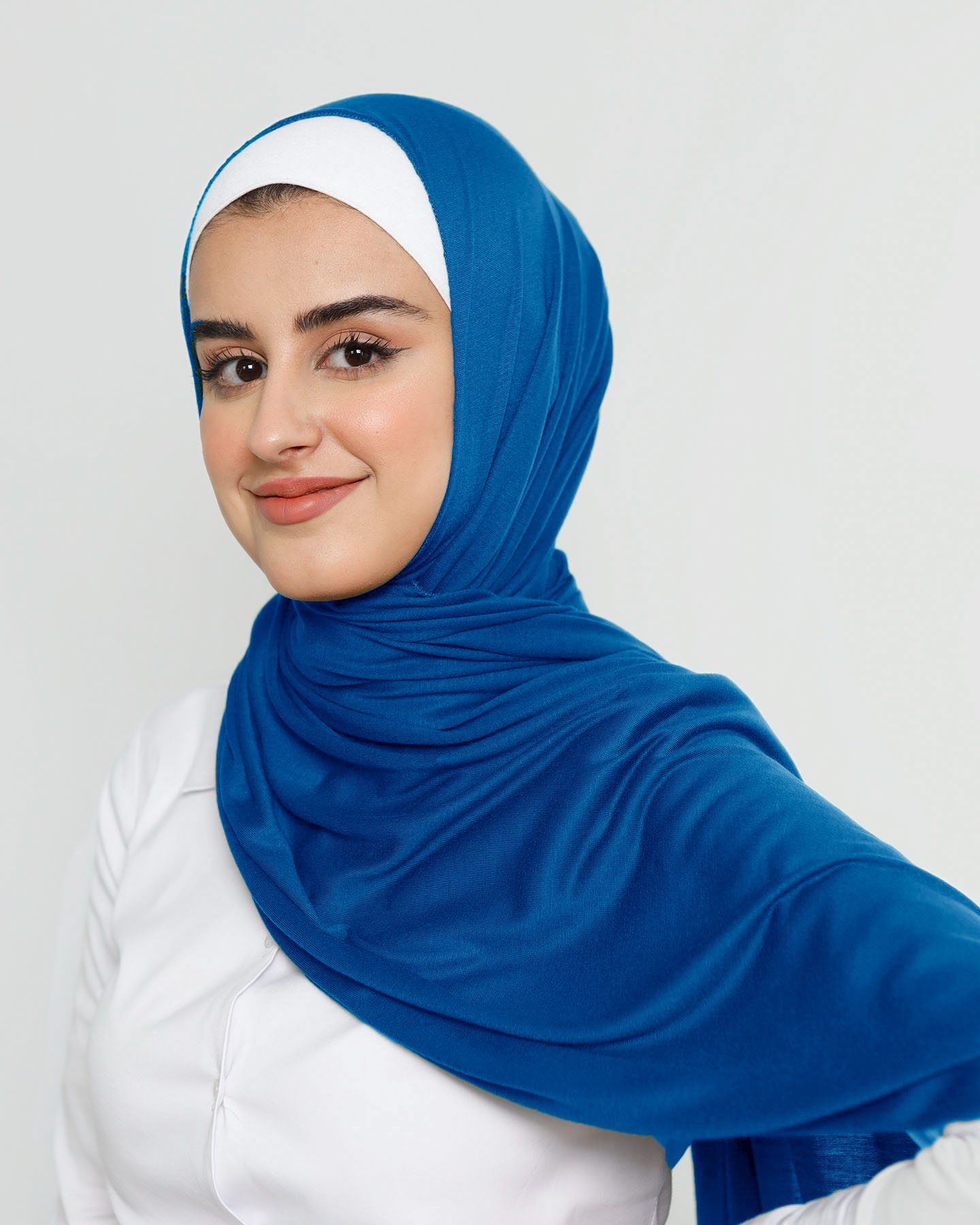 Hijab - Stretch Jersey - Blå