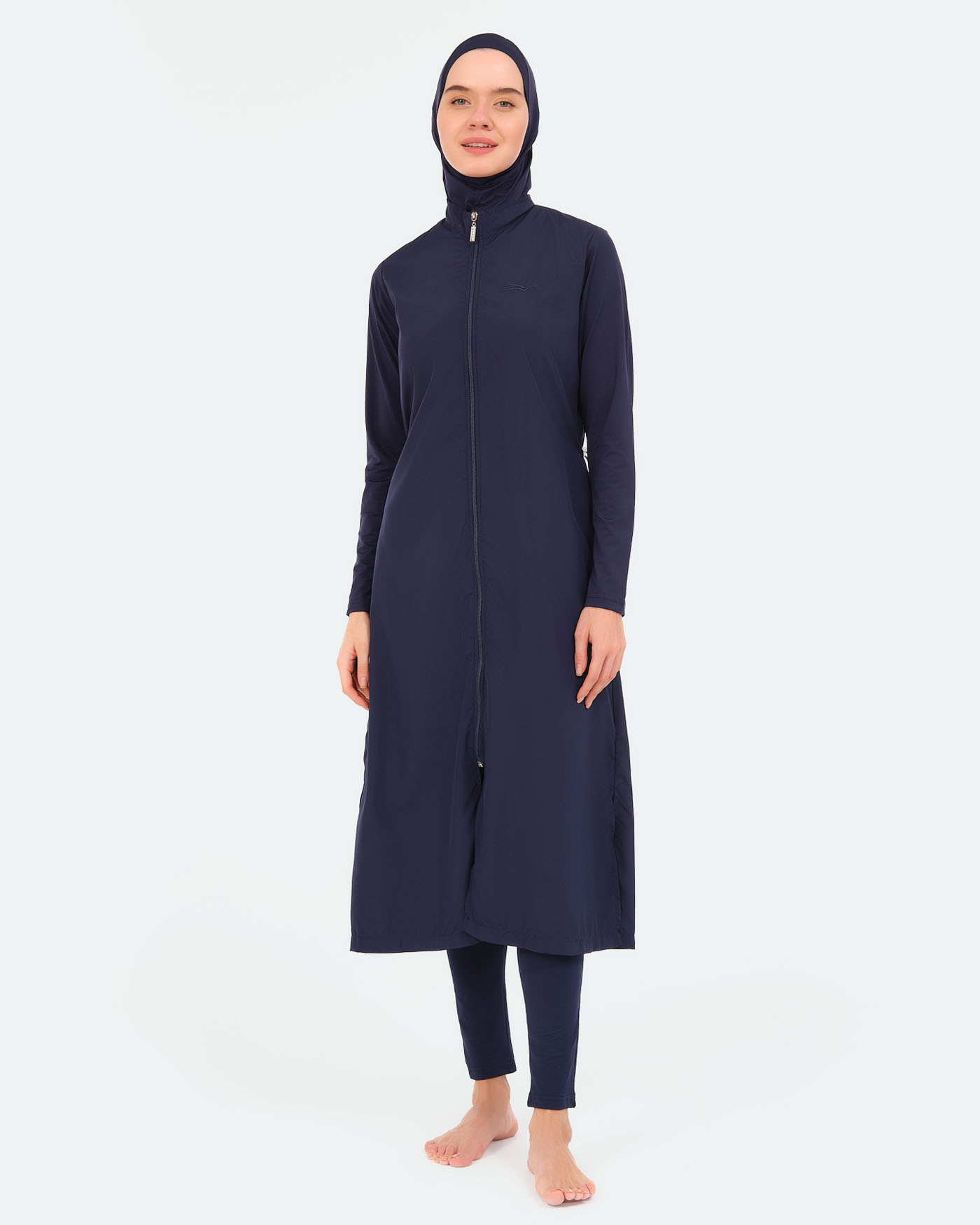 Muslimsk baddräkt med hijab - Marinblå