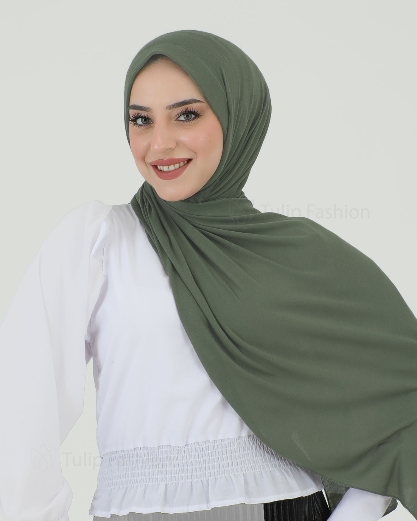 Hijab - Instant Jersey - Khakigrön