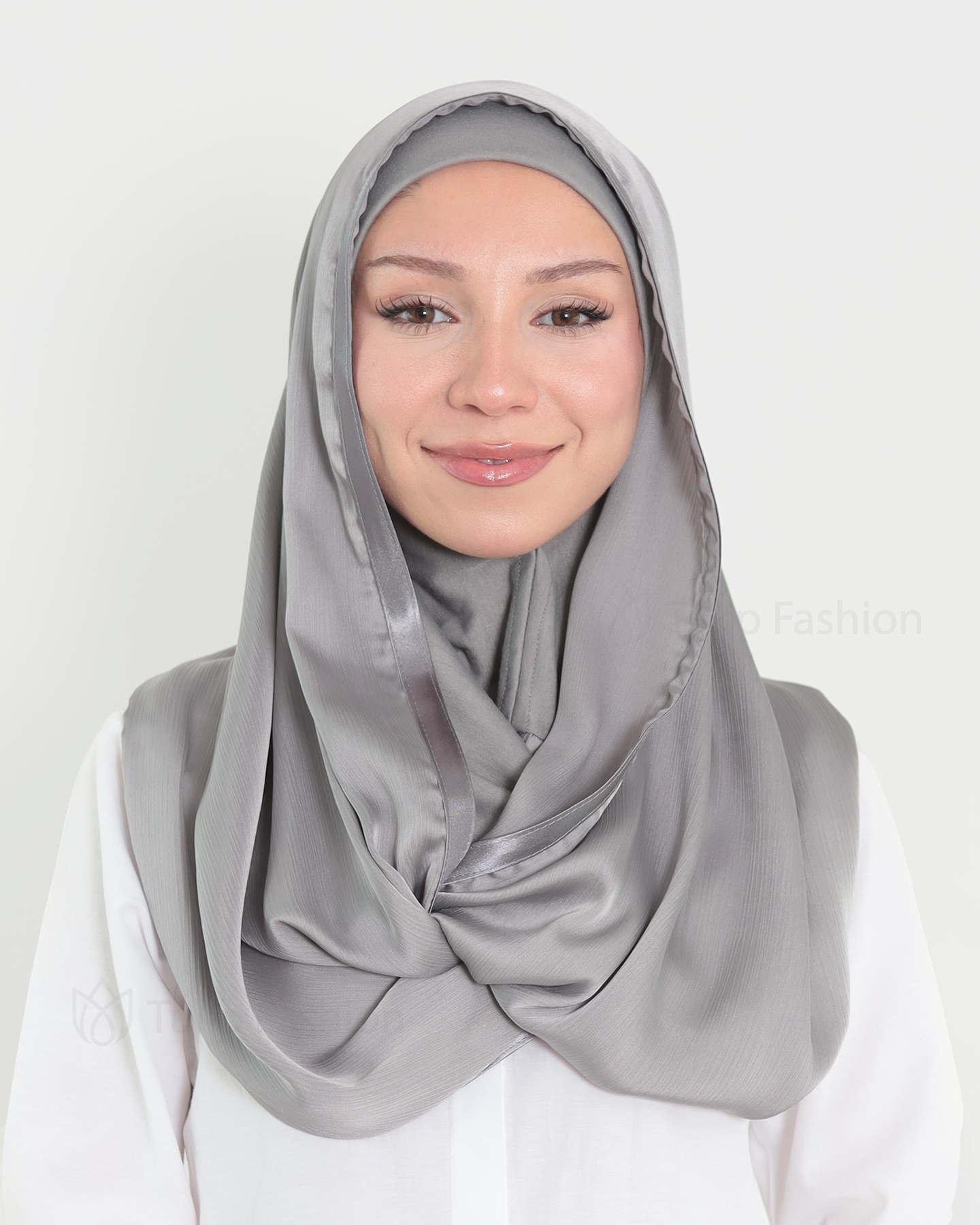 Hijab - Instant Satin - Grå