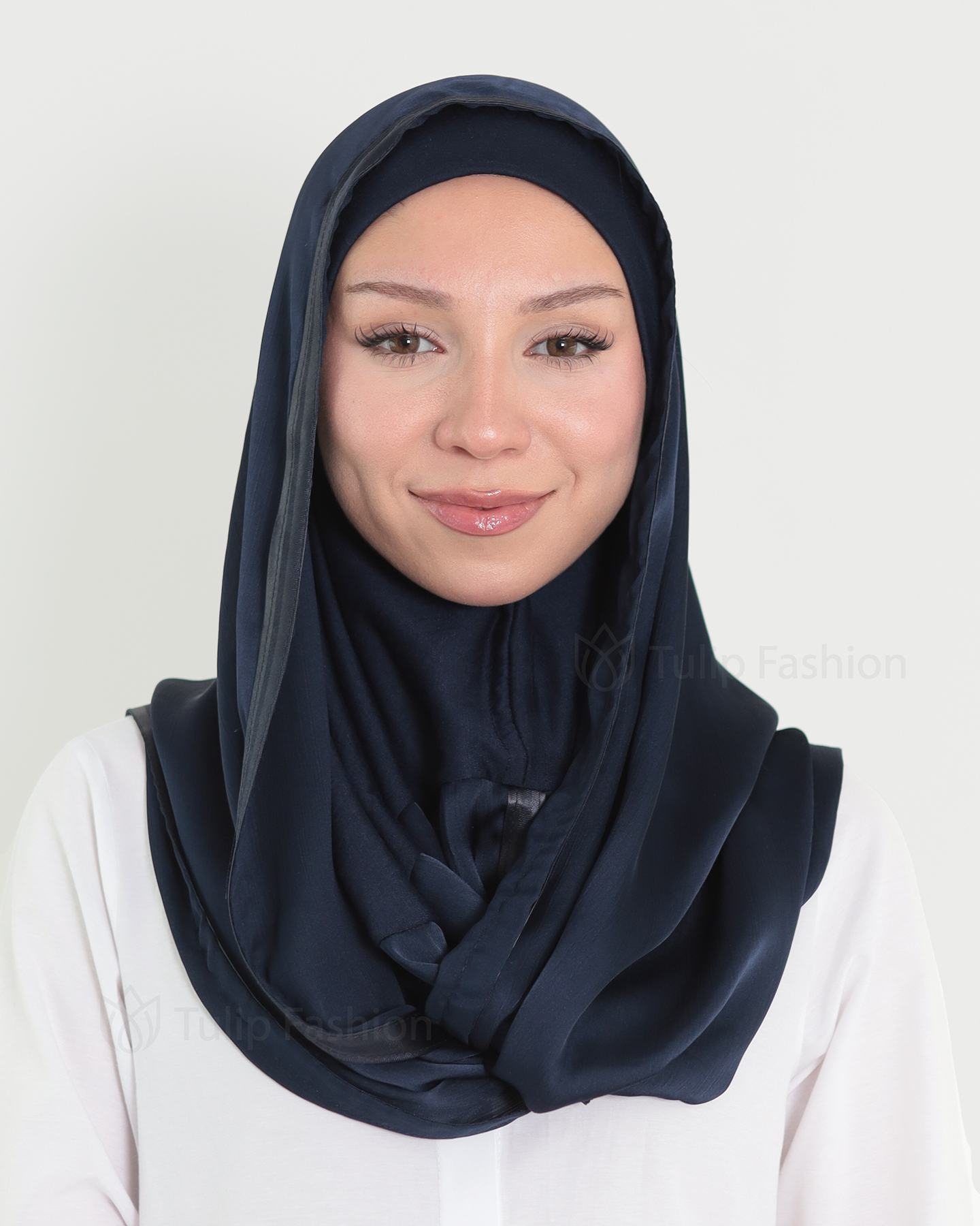 Hijab - Instant Satin - Midnattsblå