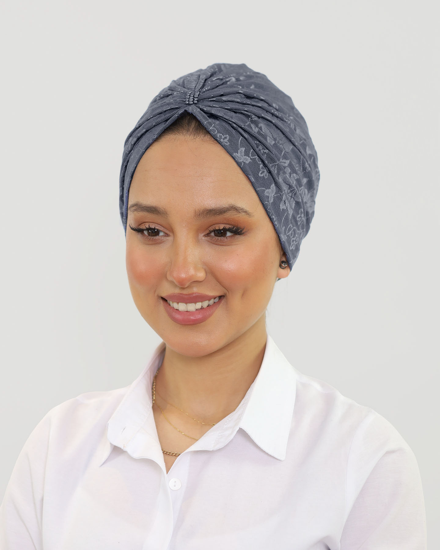 Turban - Lusia - Mörkgrå