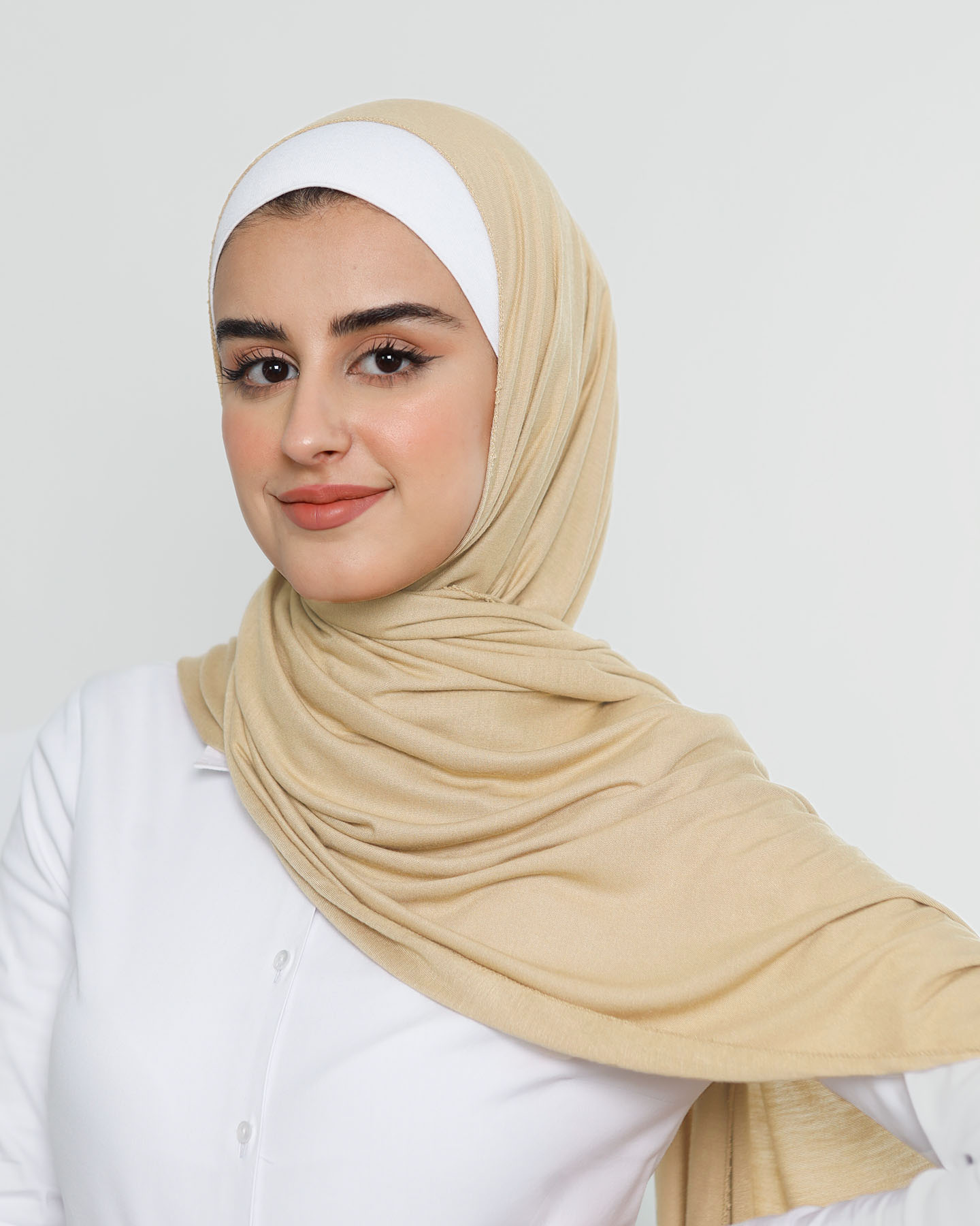 Hijab - Stretch Jersey - Kamel Beige