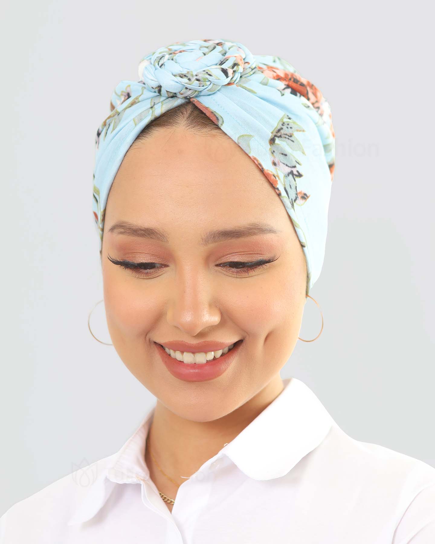 Turban - Fiona - Himmelsblå