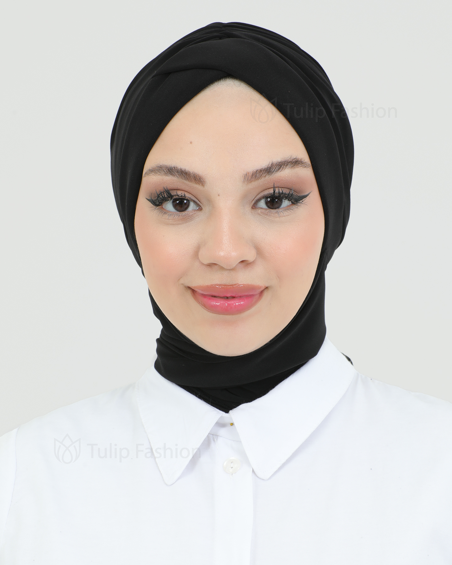 Turban med sjal - Tulin - Svart