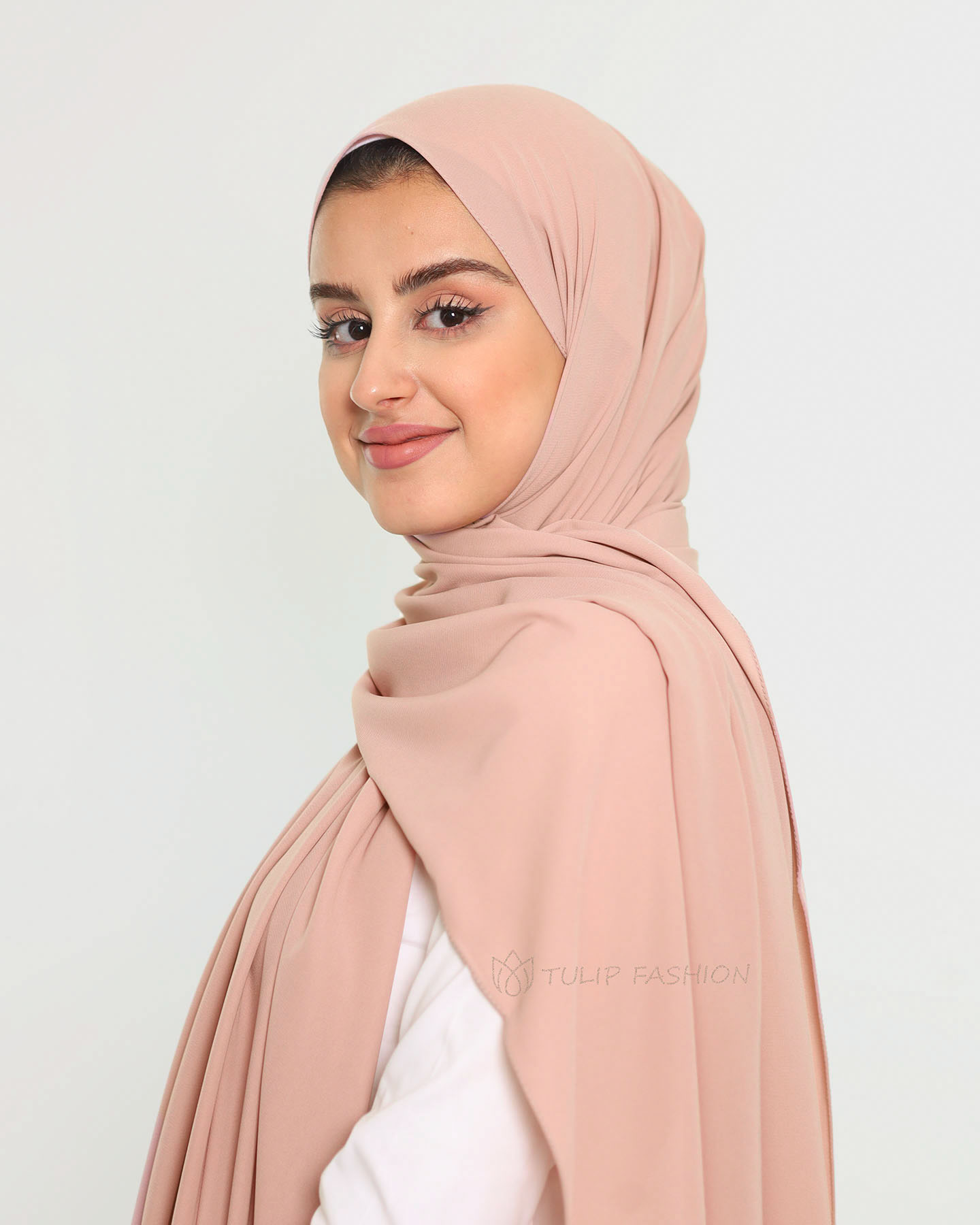 Hijab - Medina Lyx Chiffon - Persika