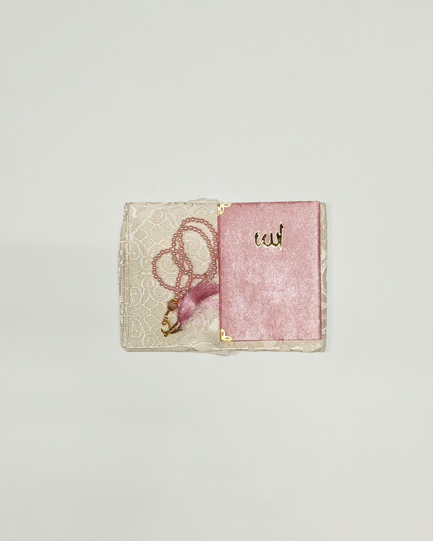 Gift set with prayer rug and rosary Misbaha - Pink