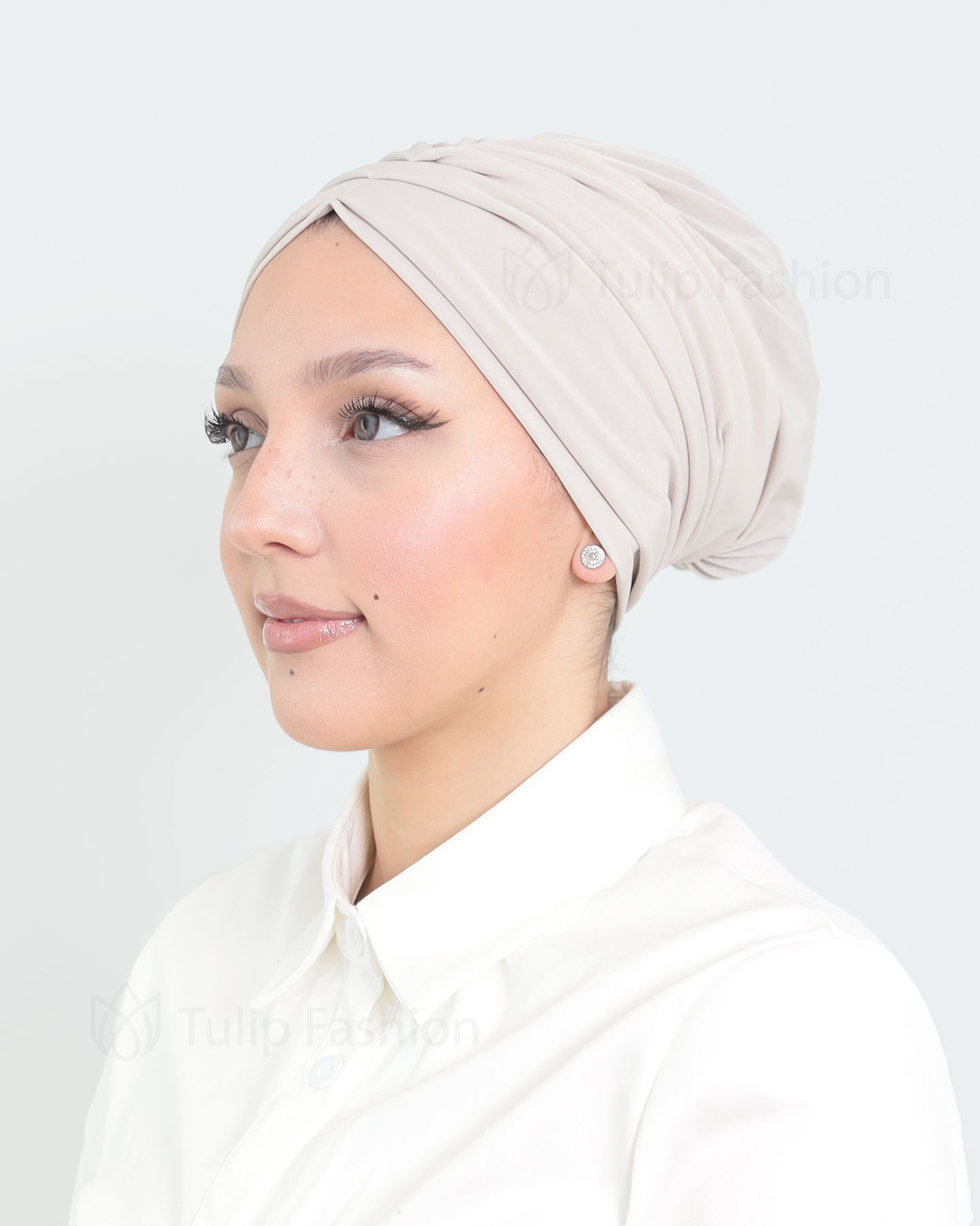 Turban - Lotus - Pärlvit