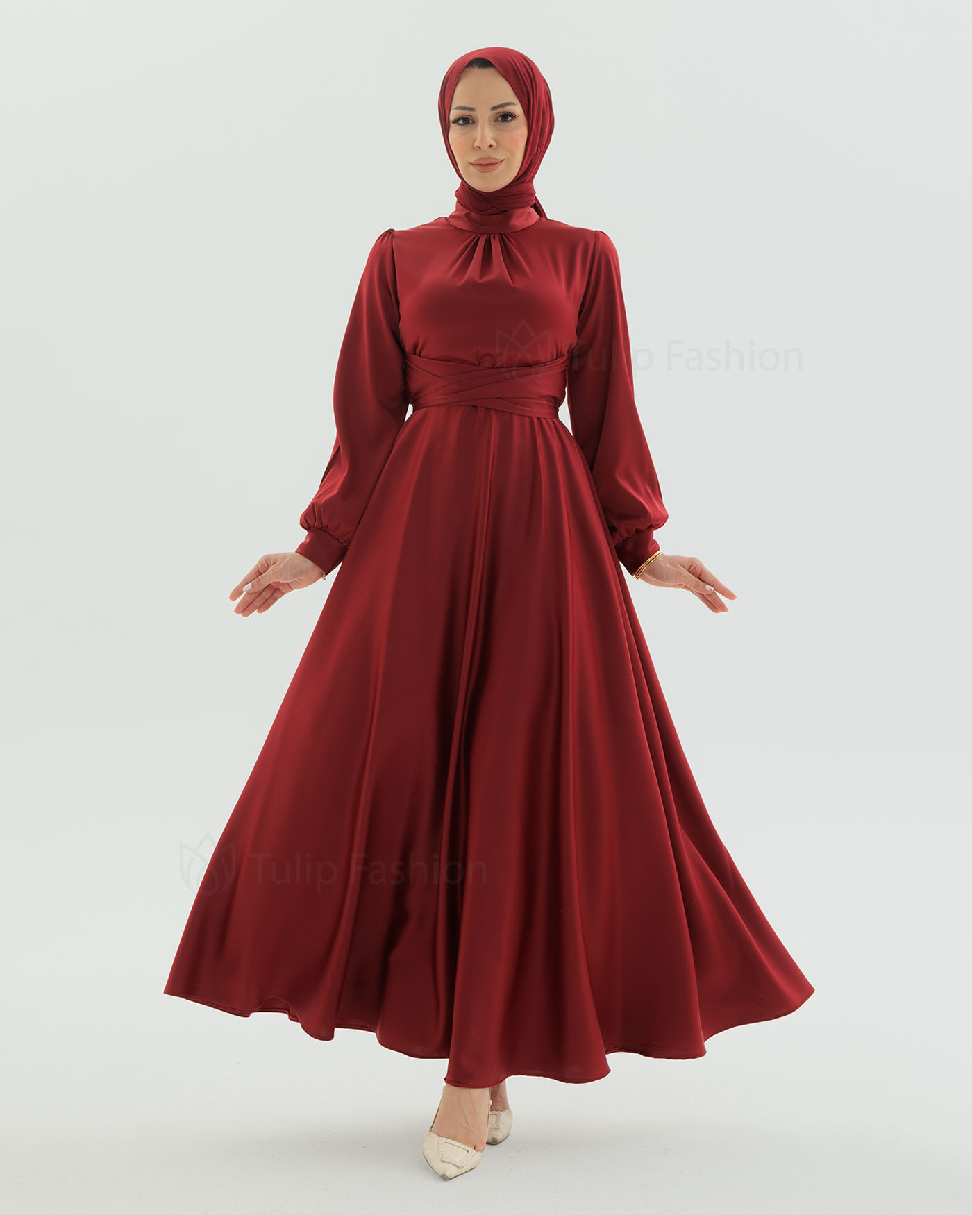 Festklänning - Maroon