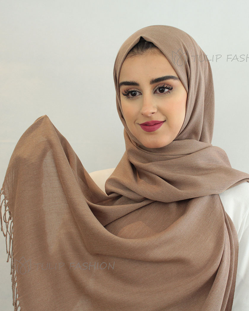 Hijab - Pashmina - Hassel Brun