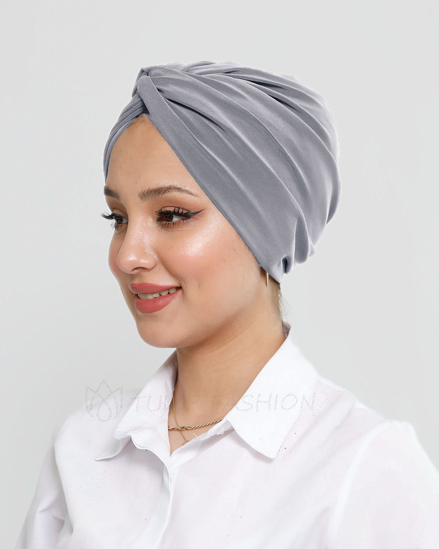 Turban - Olivine - Medelgrå